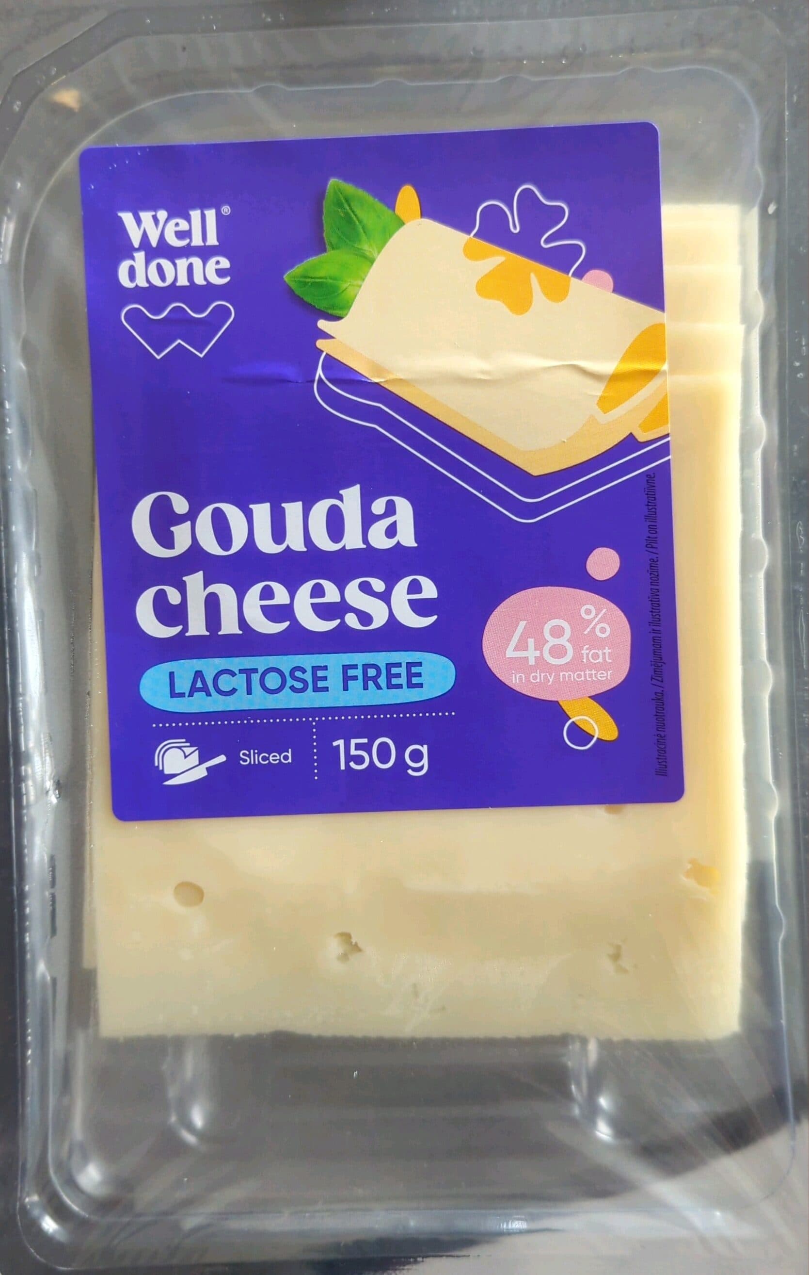 well done Gouda Cheese Lactose Free packshot