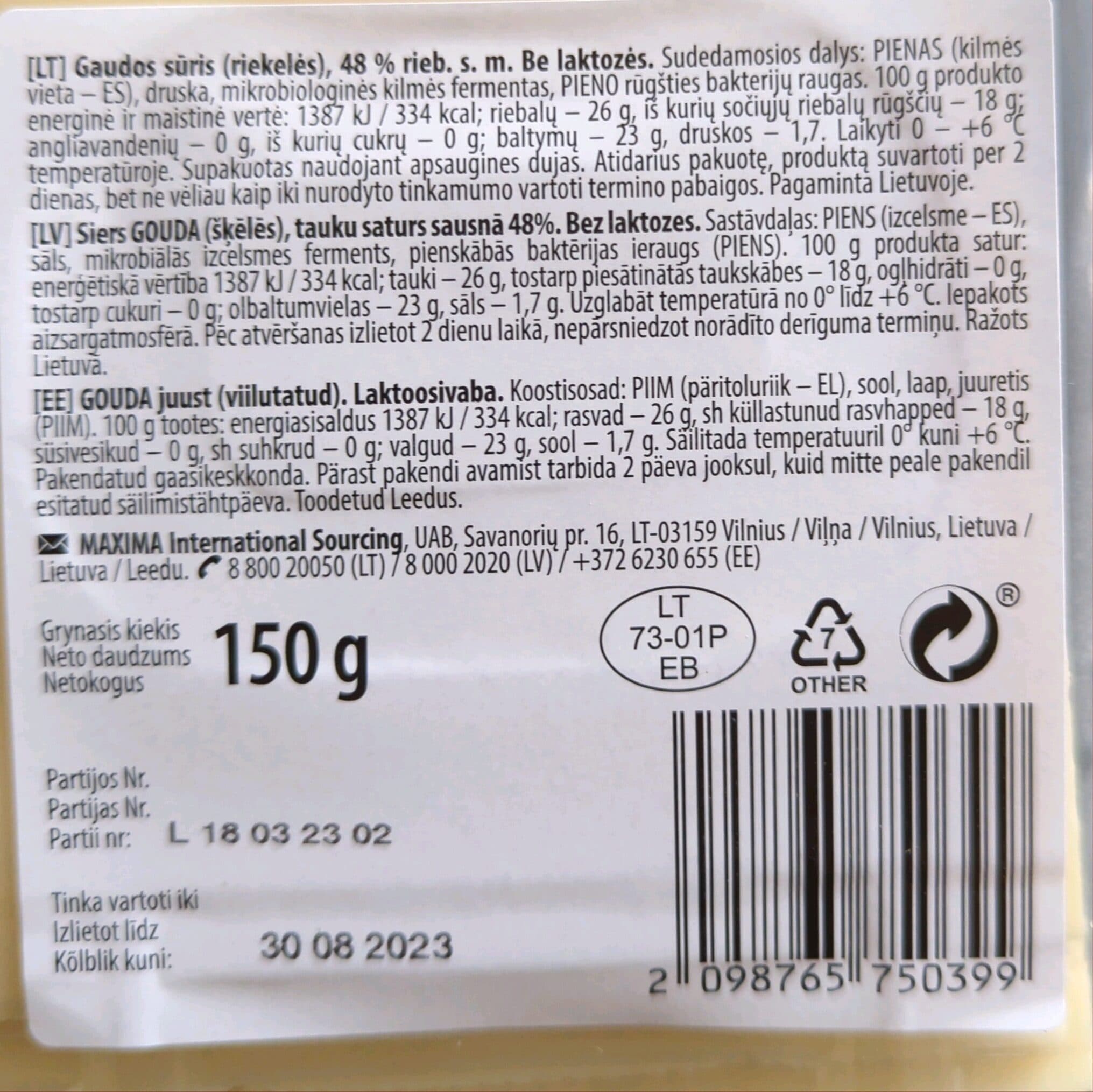 well done Gouda Cheese Lactose Free packshot