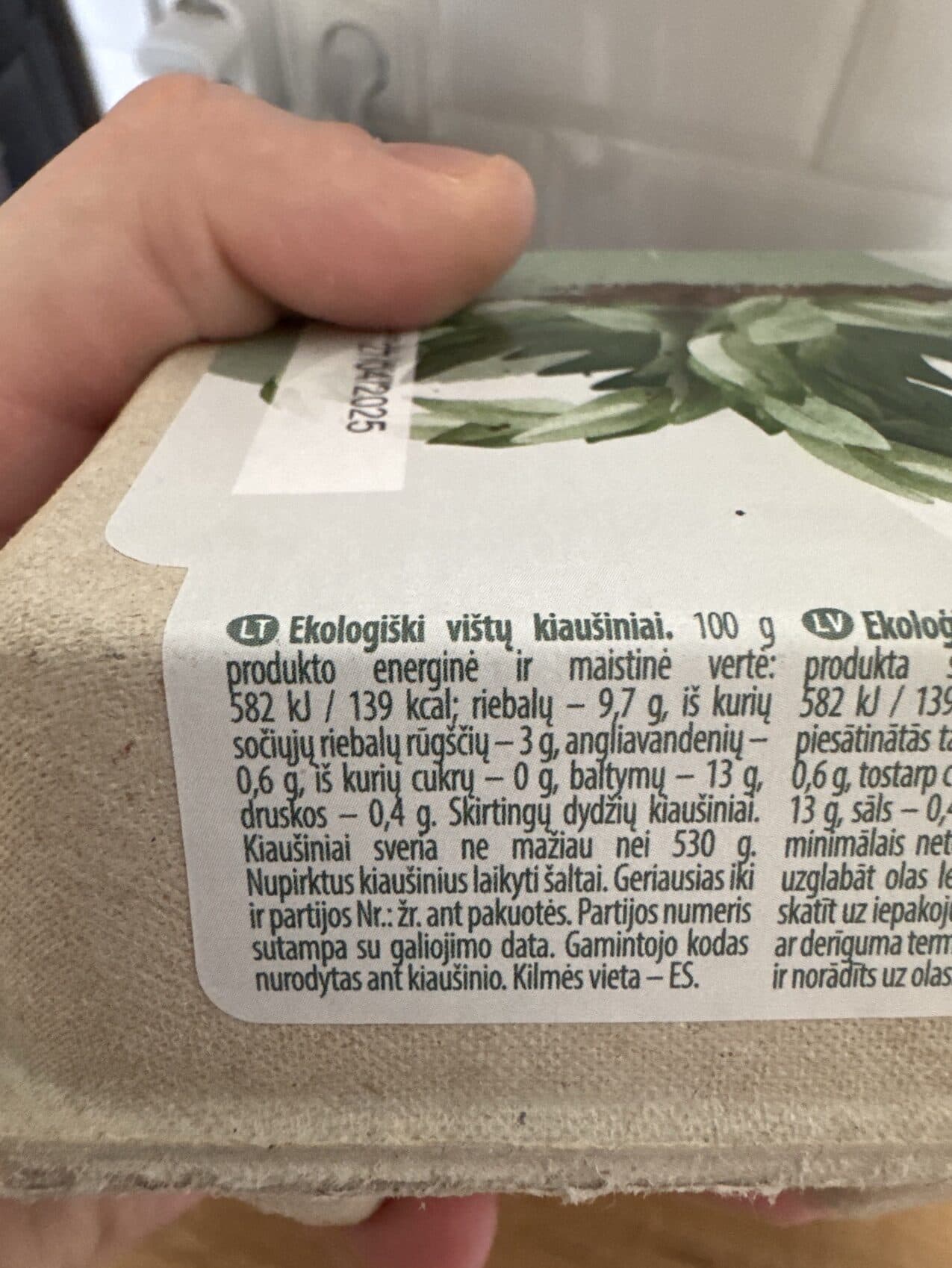 Well done Ekologiški kiaušiniai packshot