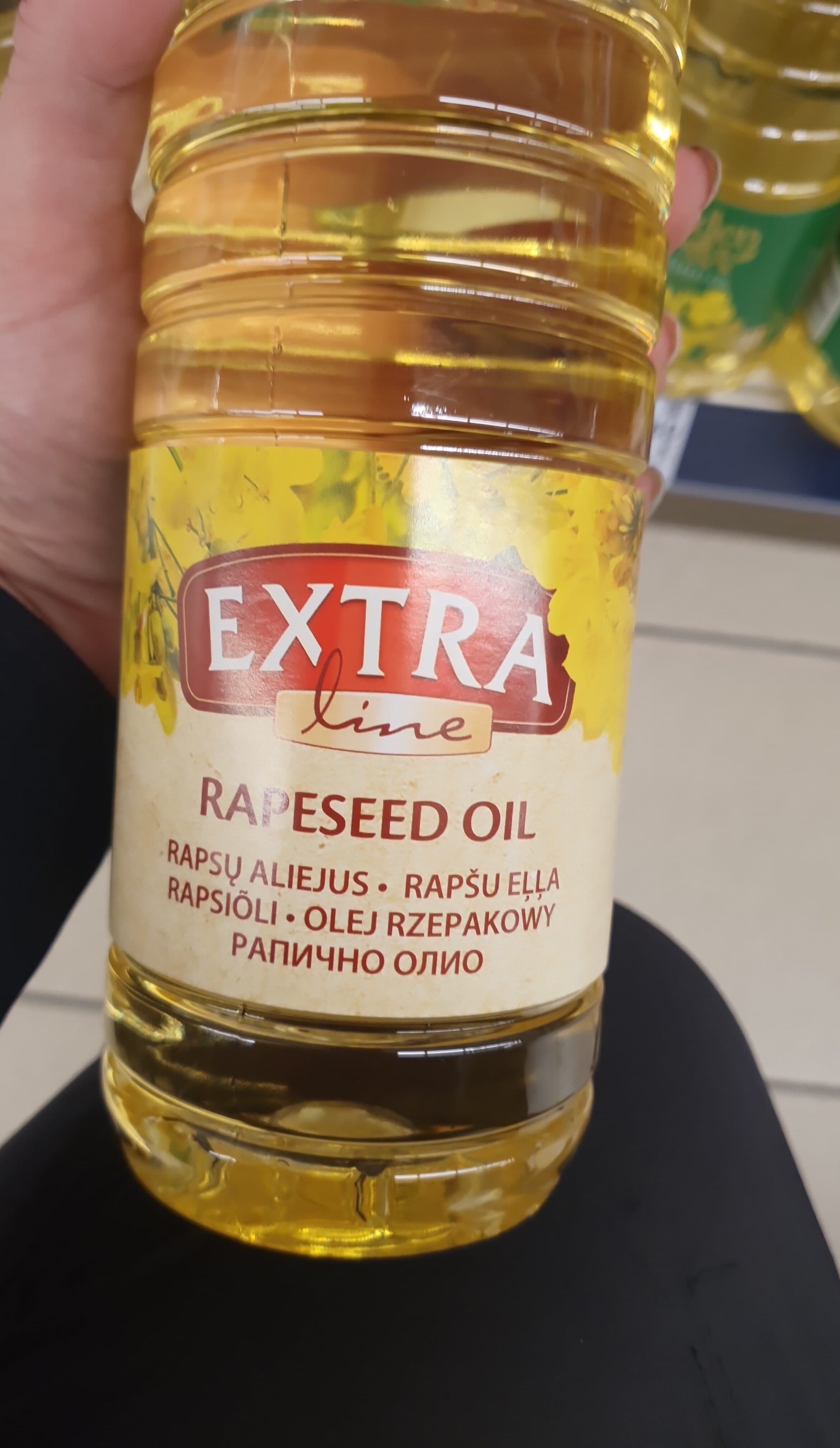 Rapsų aliejus EXTRA LINE packshot