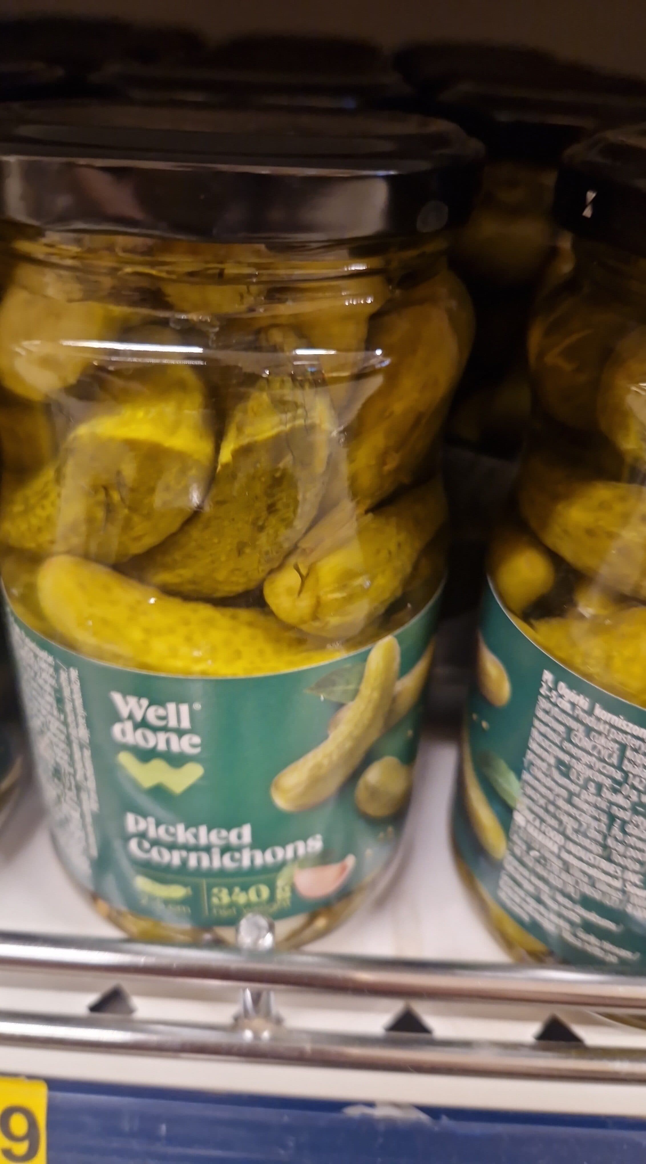 Well done Pickled Gherkinons packshot