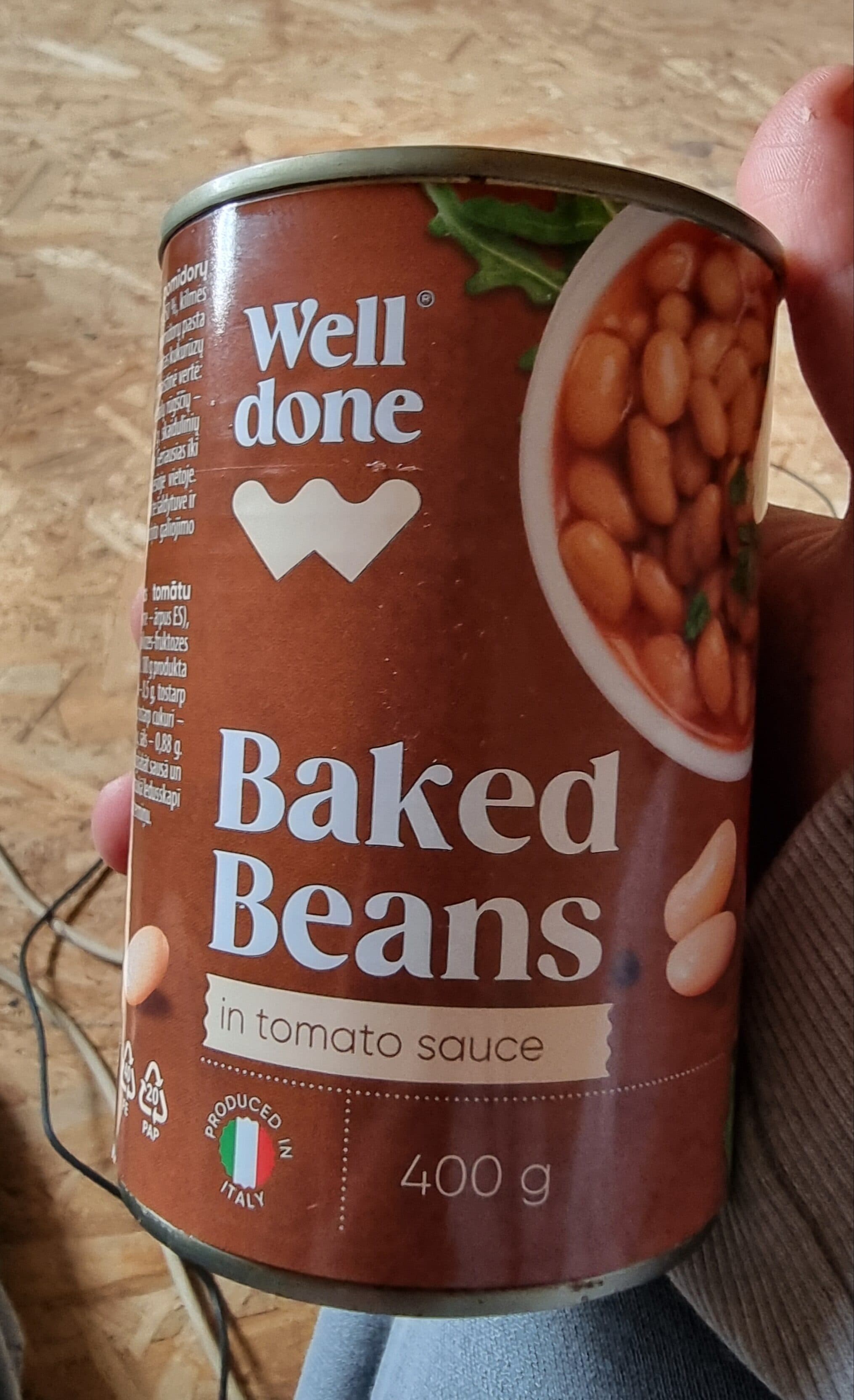 Well done Baked Beans in tomato sauce packshot