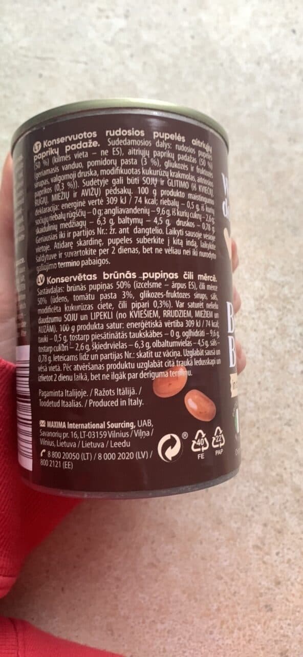 Well done pupelės čili padaže packshot
