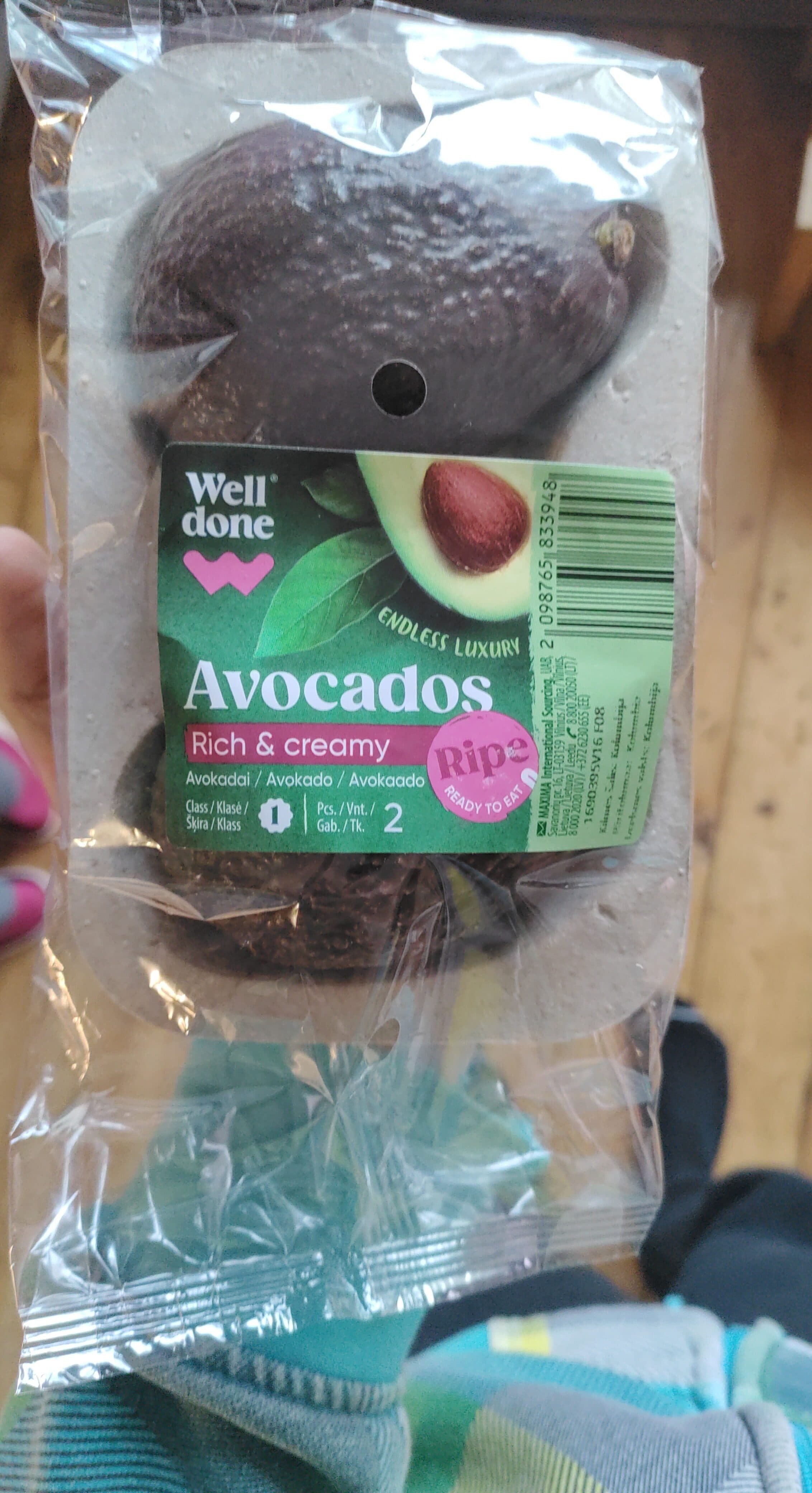Well done Ripe Avocados packshot