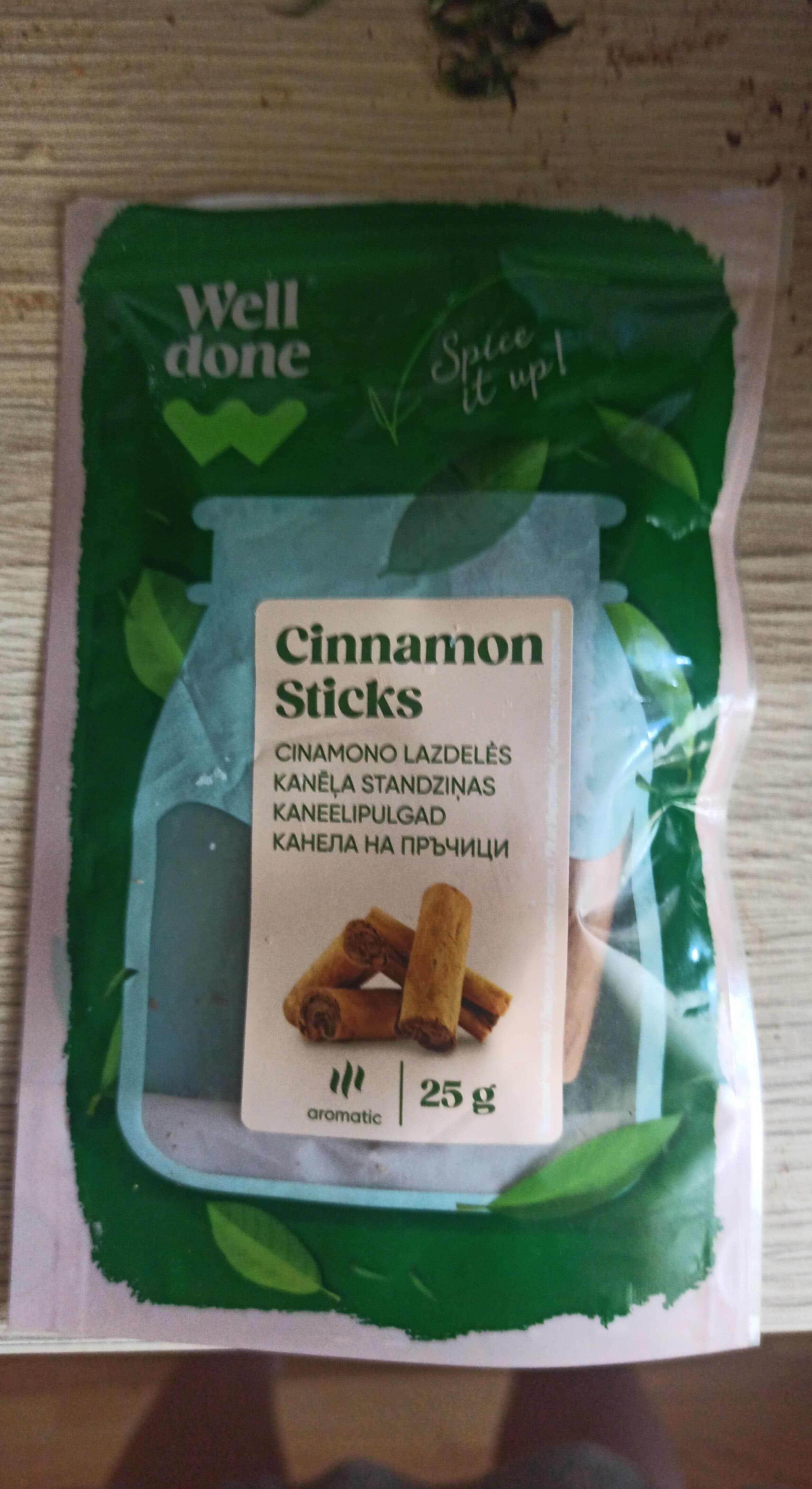 Well done Cinamono lazdelės packshot