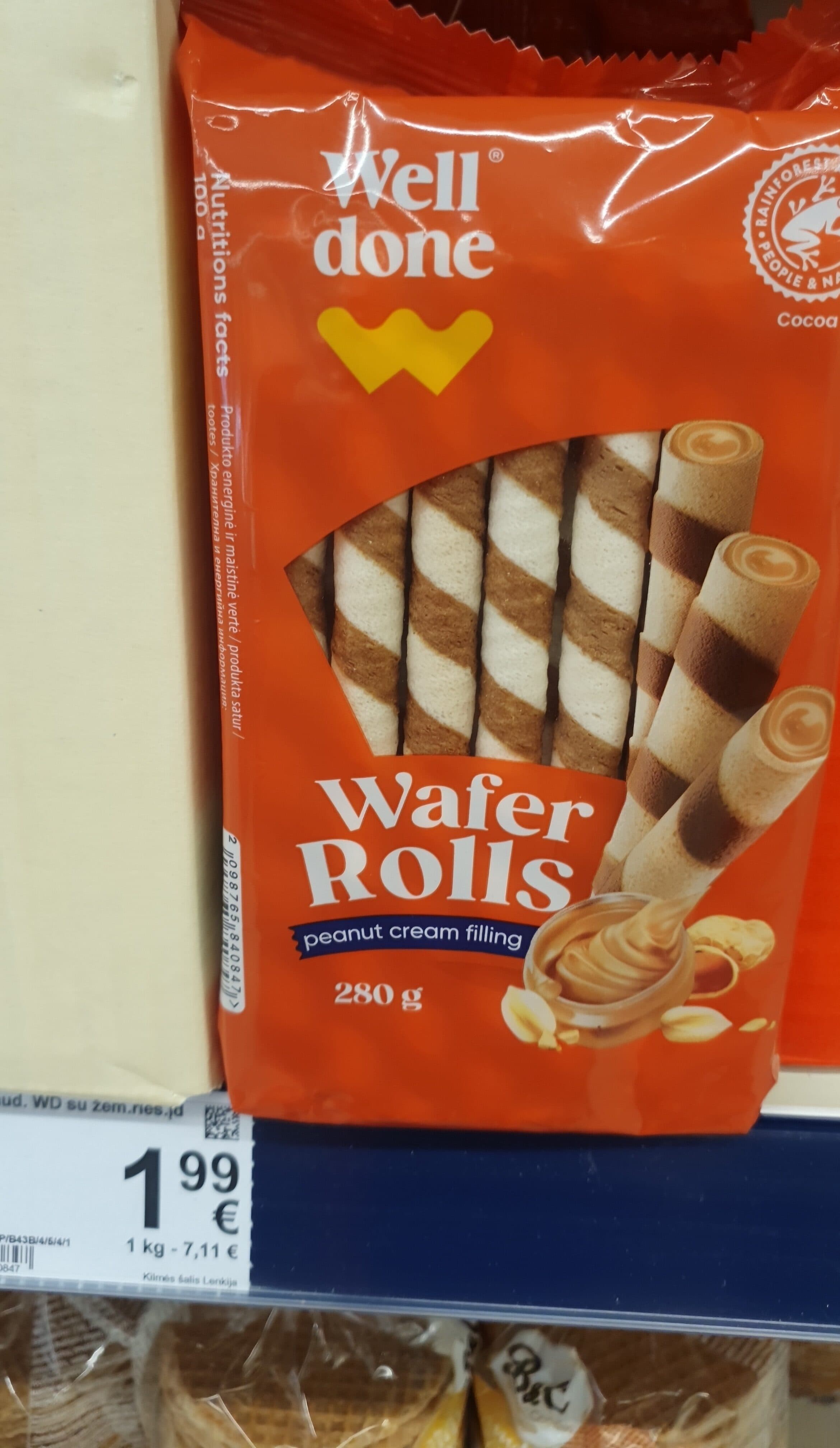 Well done Vafliniai šiaudeliai packshot