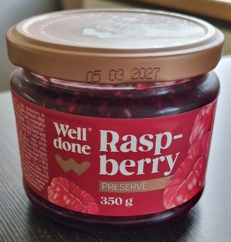 Well Done Raspberry Preserve packshot