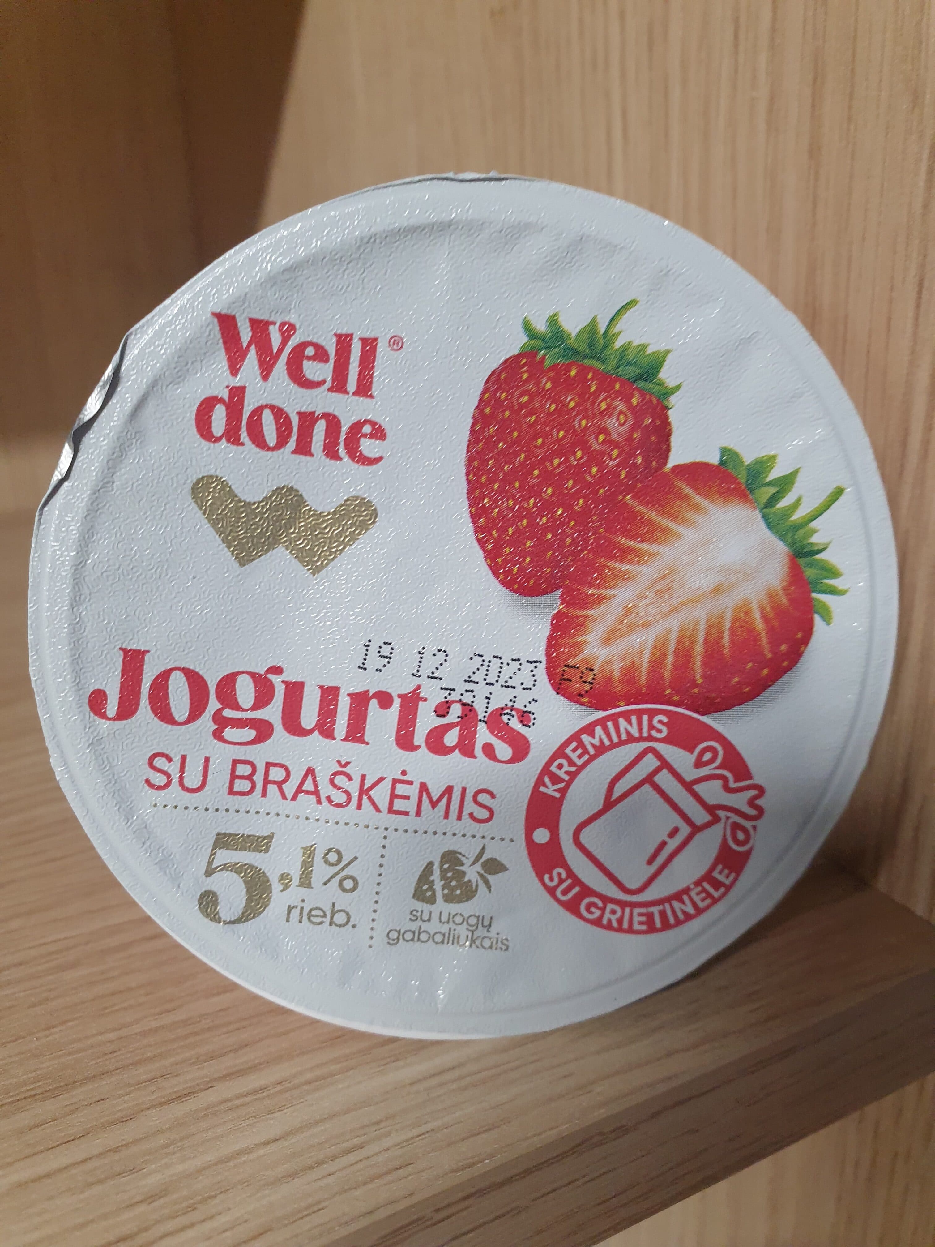 WellDone Jogurtas Su Braskem packshot