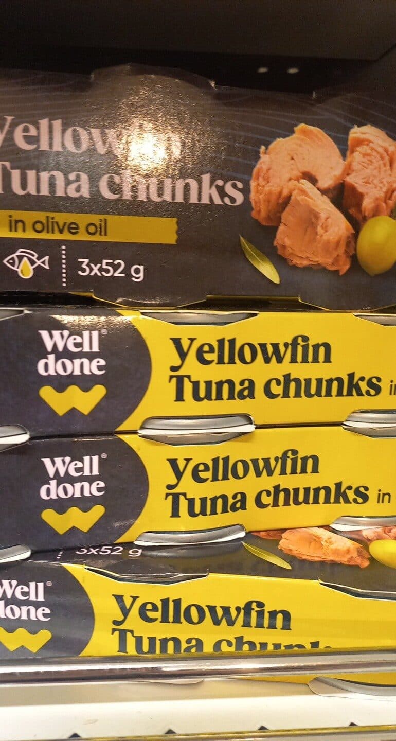 Well Done Yellowfin Tuna Chunks packshot