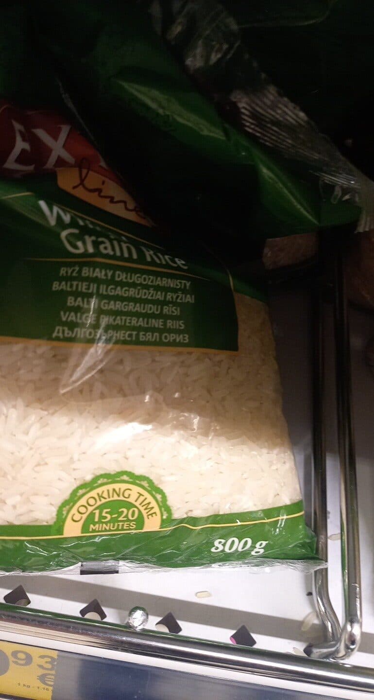 Extra line White Long Grain Rice packshot