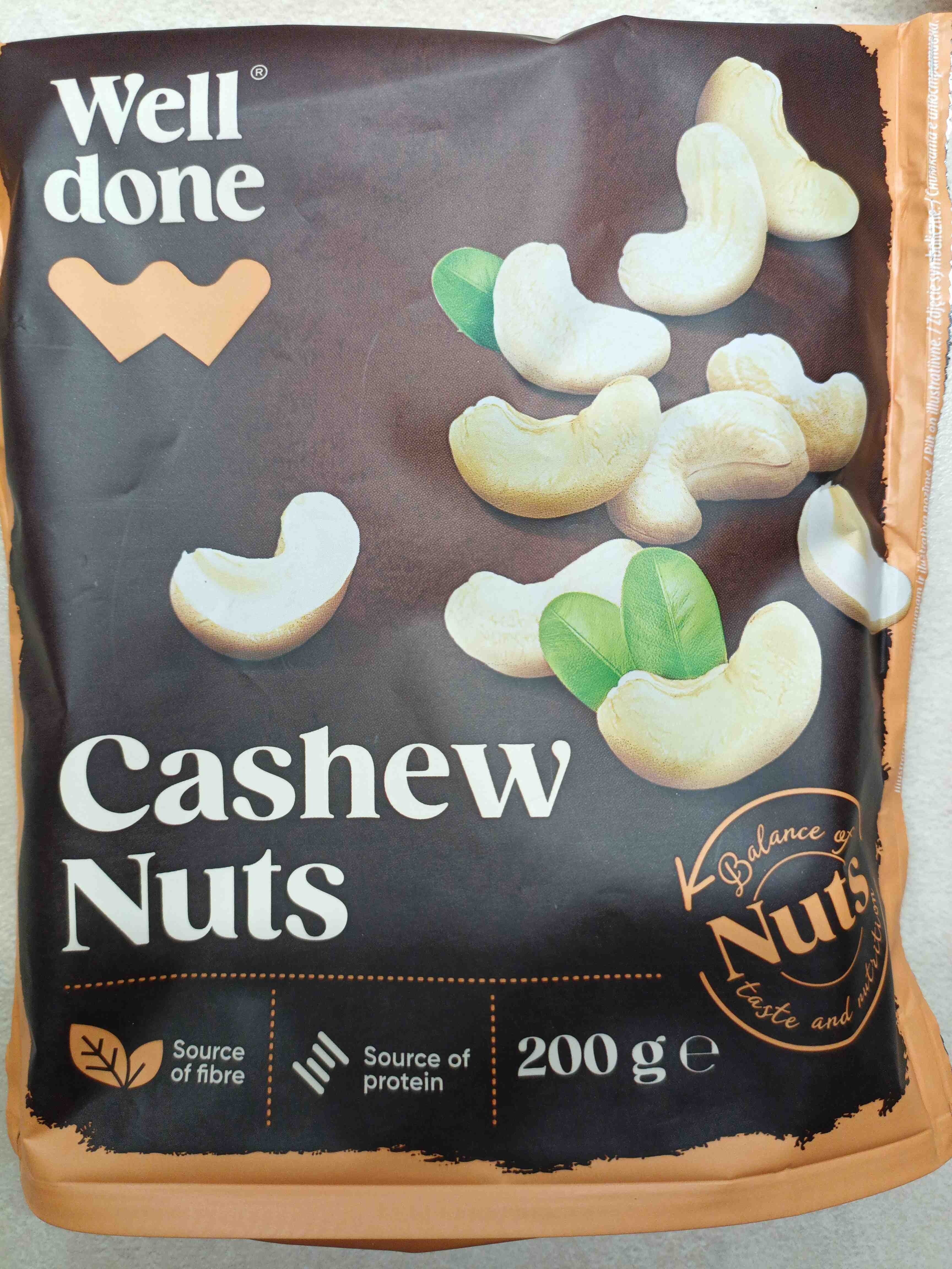 Well done Cashew Nuts packshot