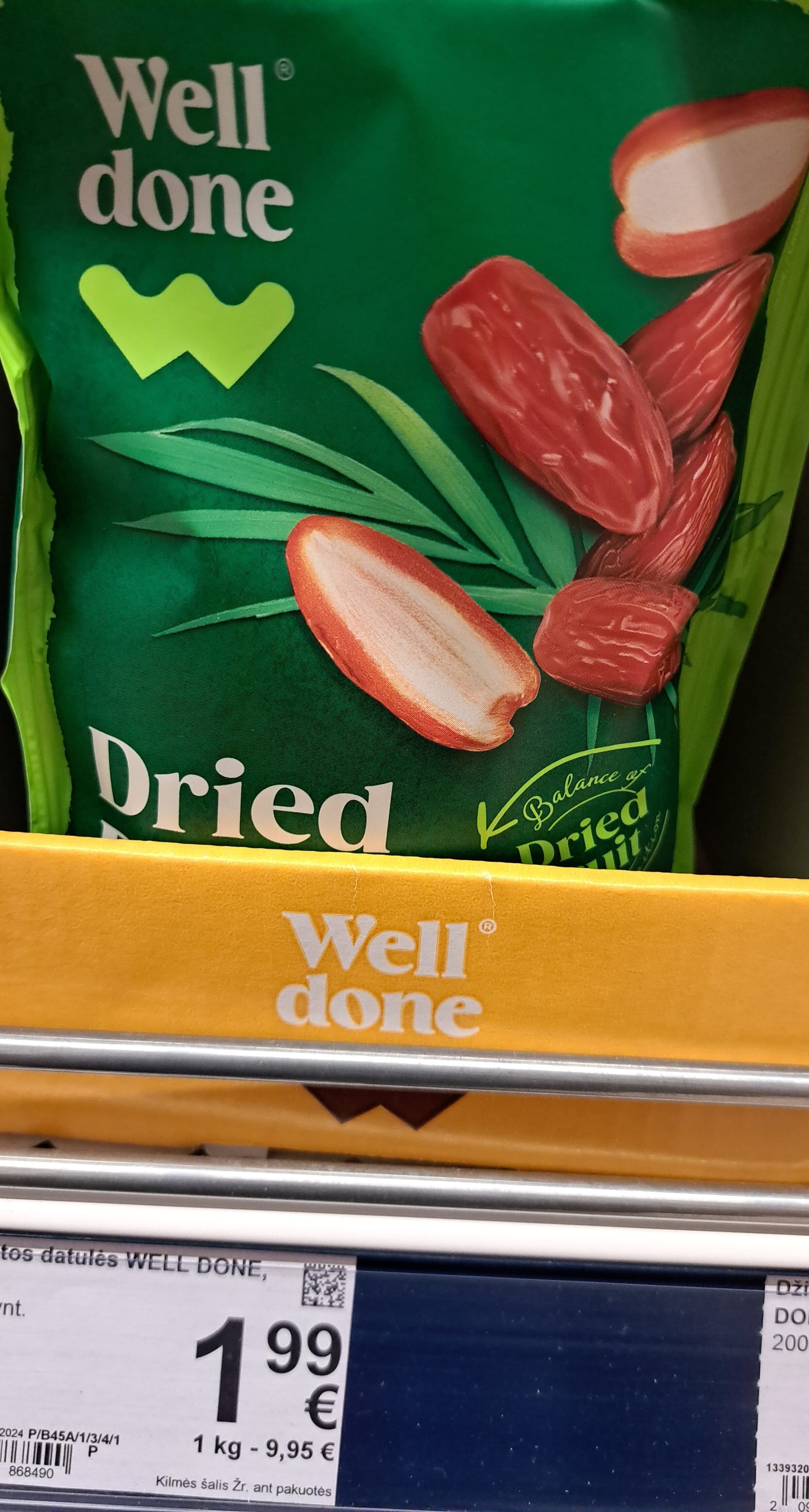 Well done datulės packshot