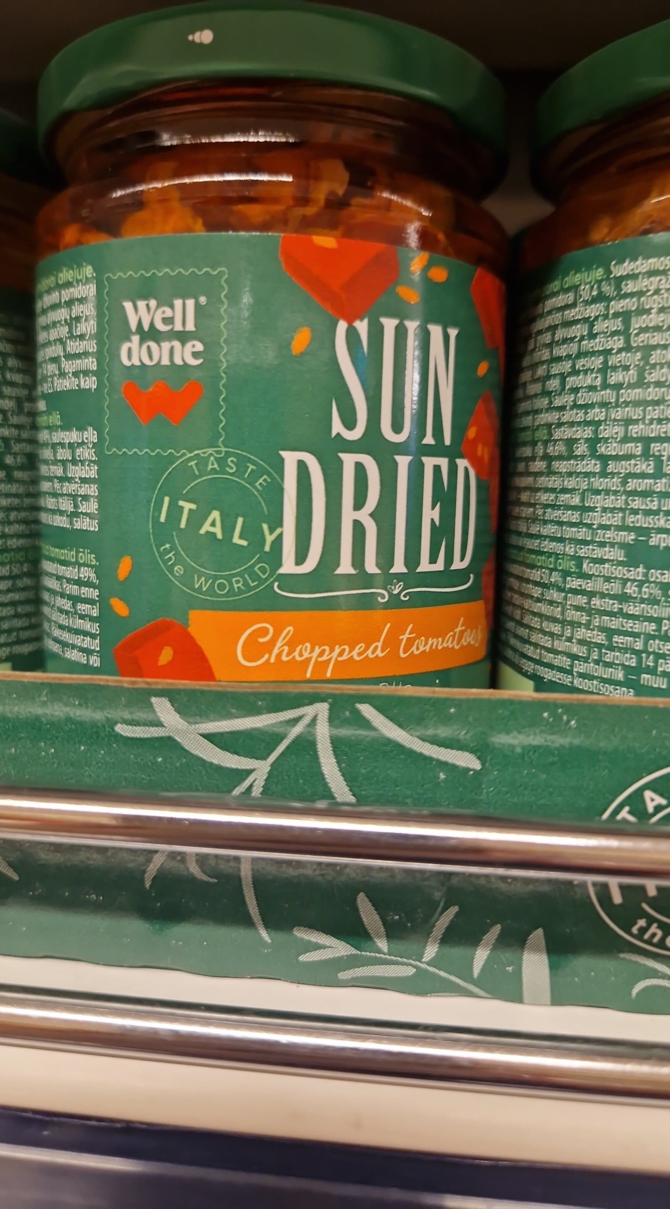 Well Done Saulē Kaltēti Tomāti Eļļā packshot
