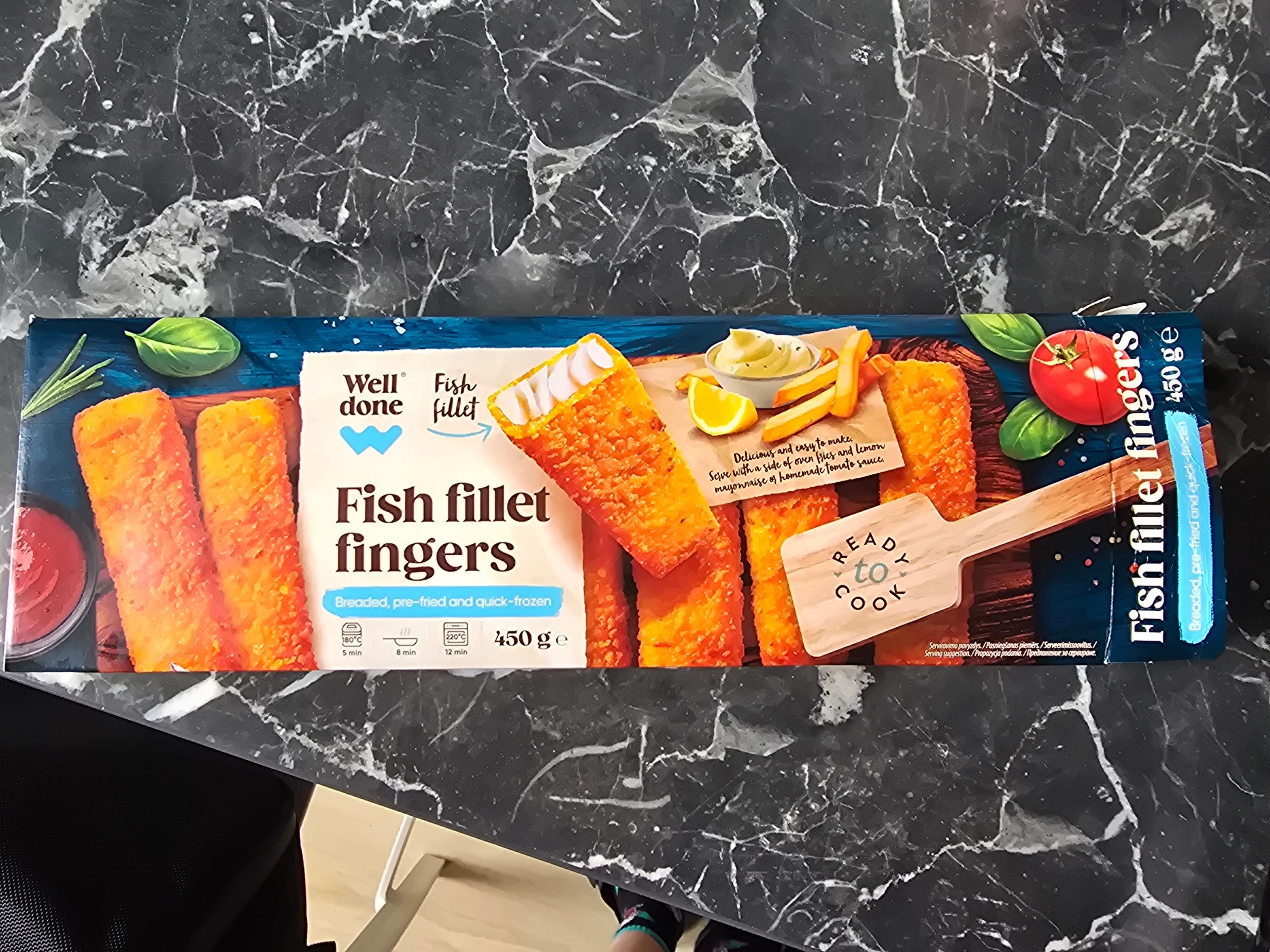Well done Breaded Fish Fillet Fingers packshot