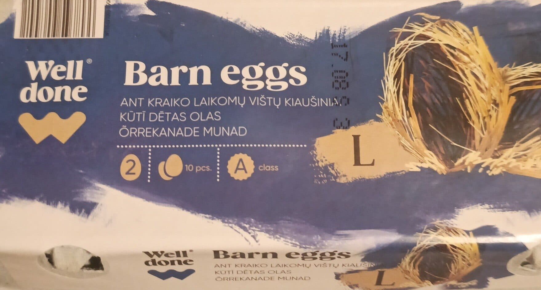 Well done Barn Eggs packshot