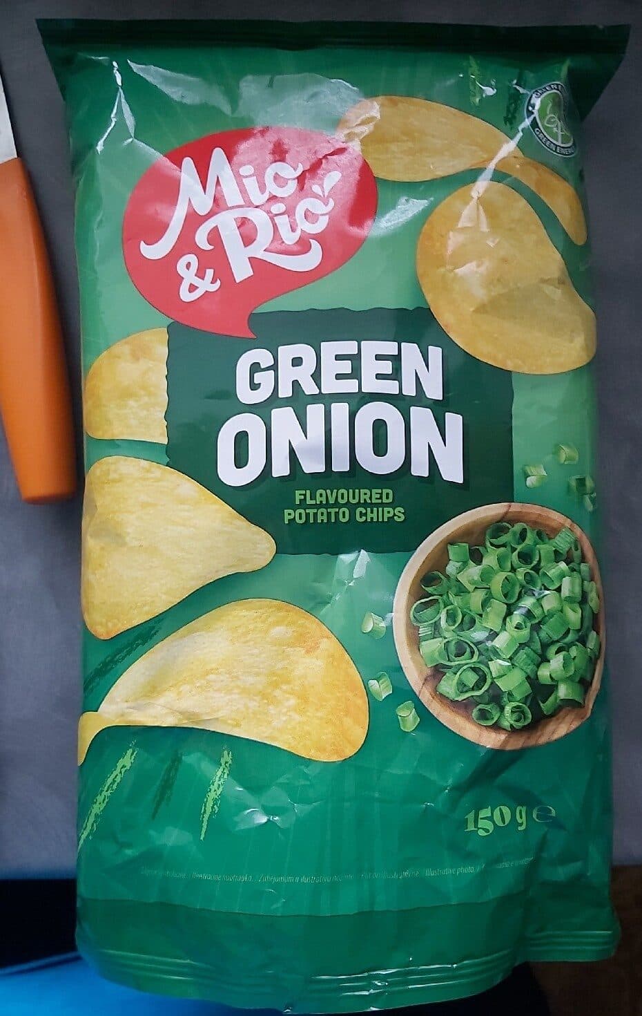 Mio Rio Green Onion Flavoured Potato Chips packshot