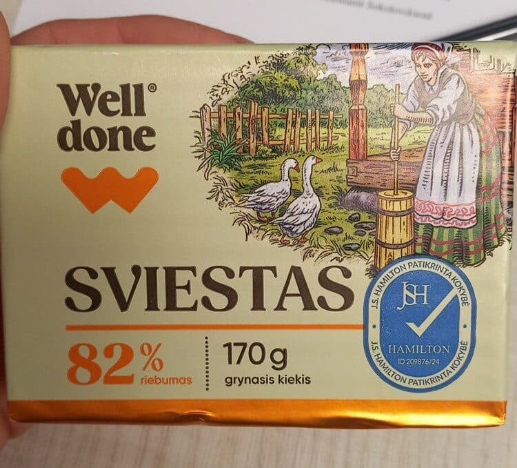 Well Done Sviestas 82% packshot