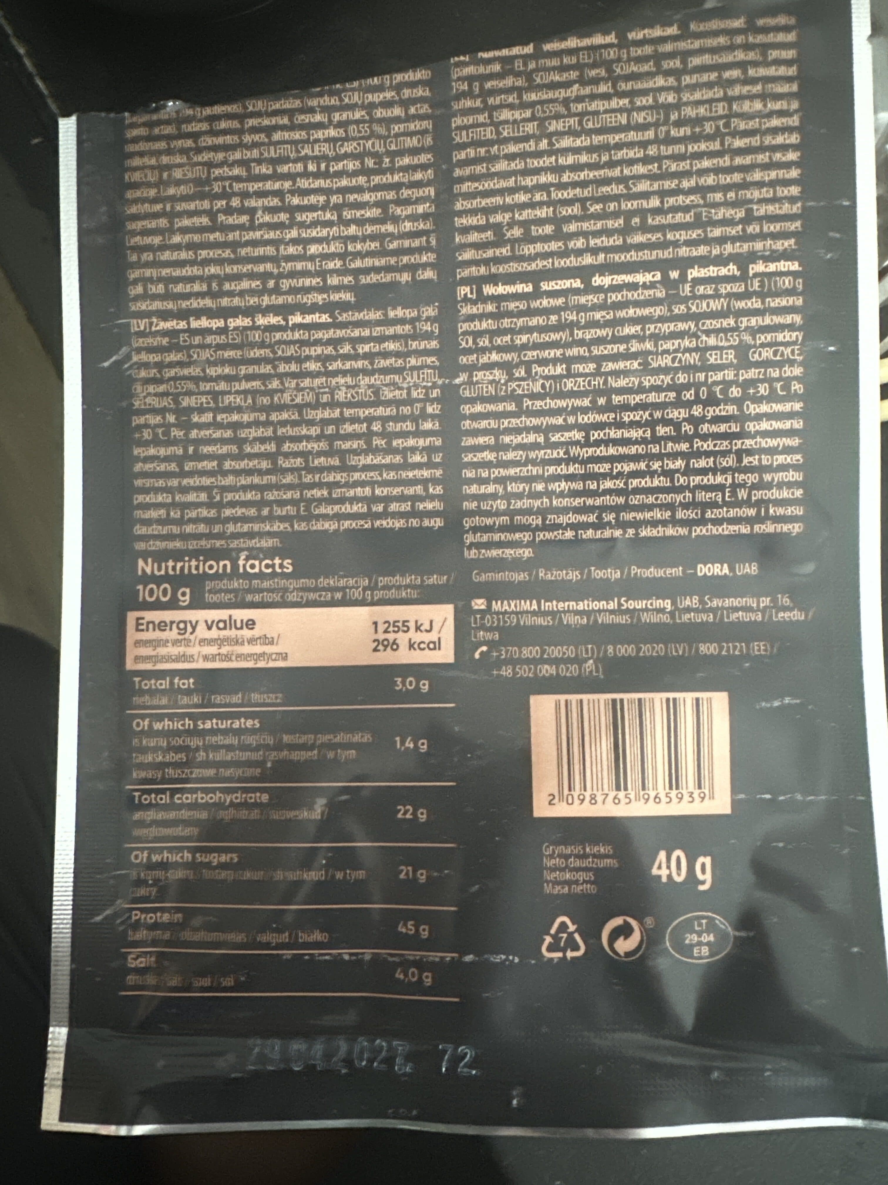 Well Done Beef Jerky packshot