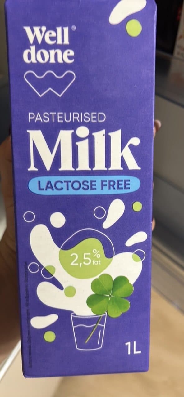 Well done Milk Lactose Free packshot