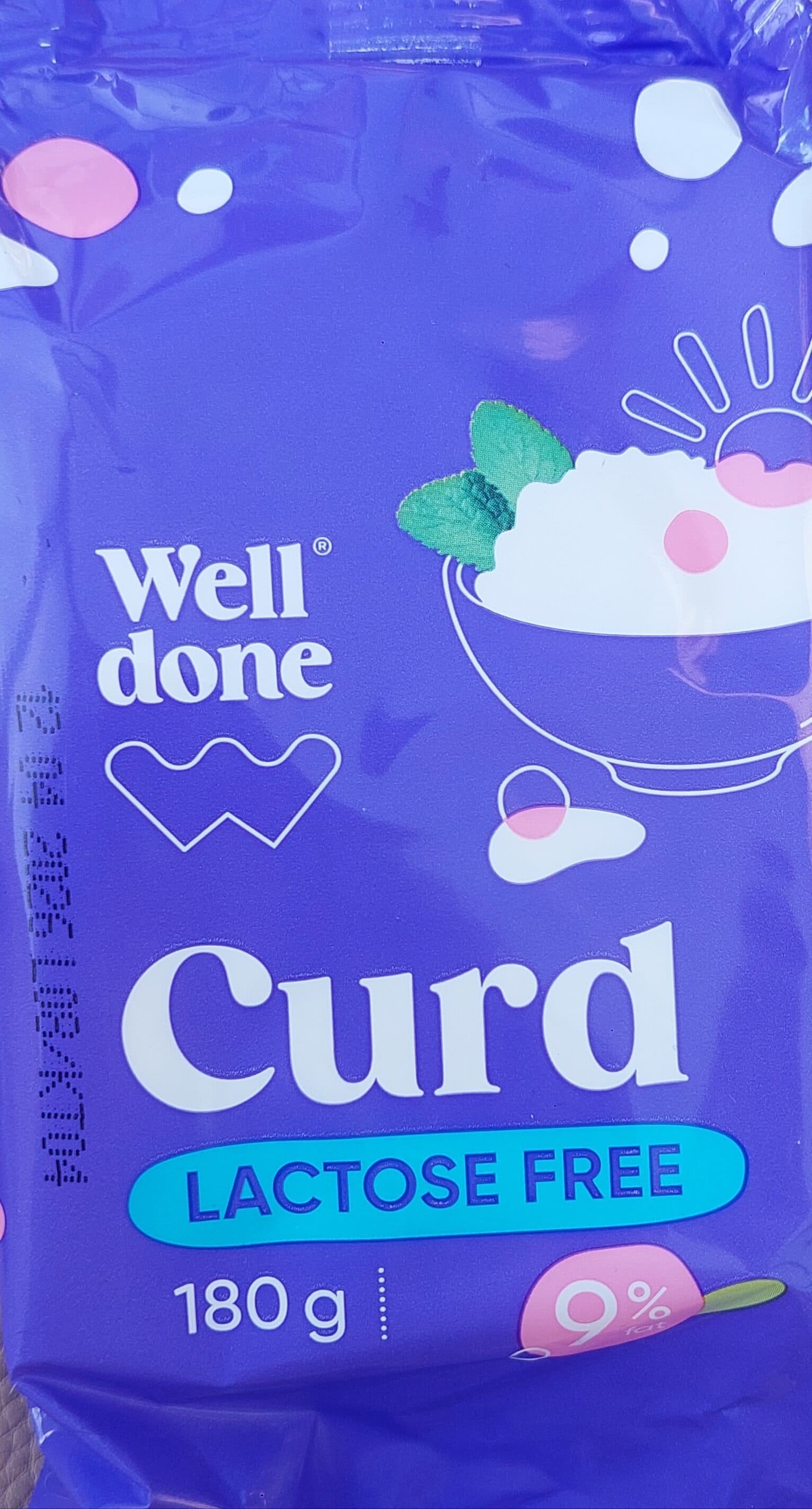 Well Done Curd 9% Lactose Free packshot