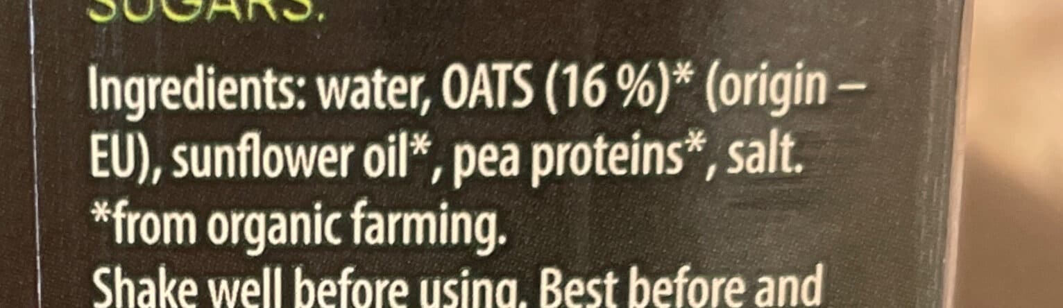 Well done organic oat drink packshot