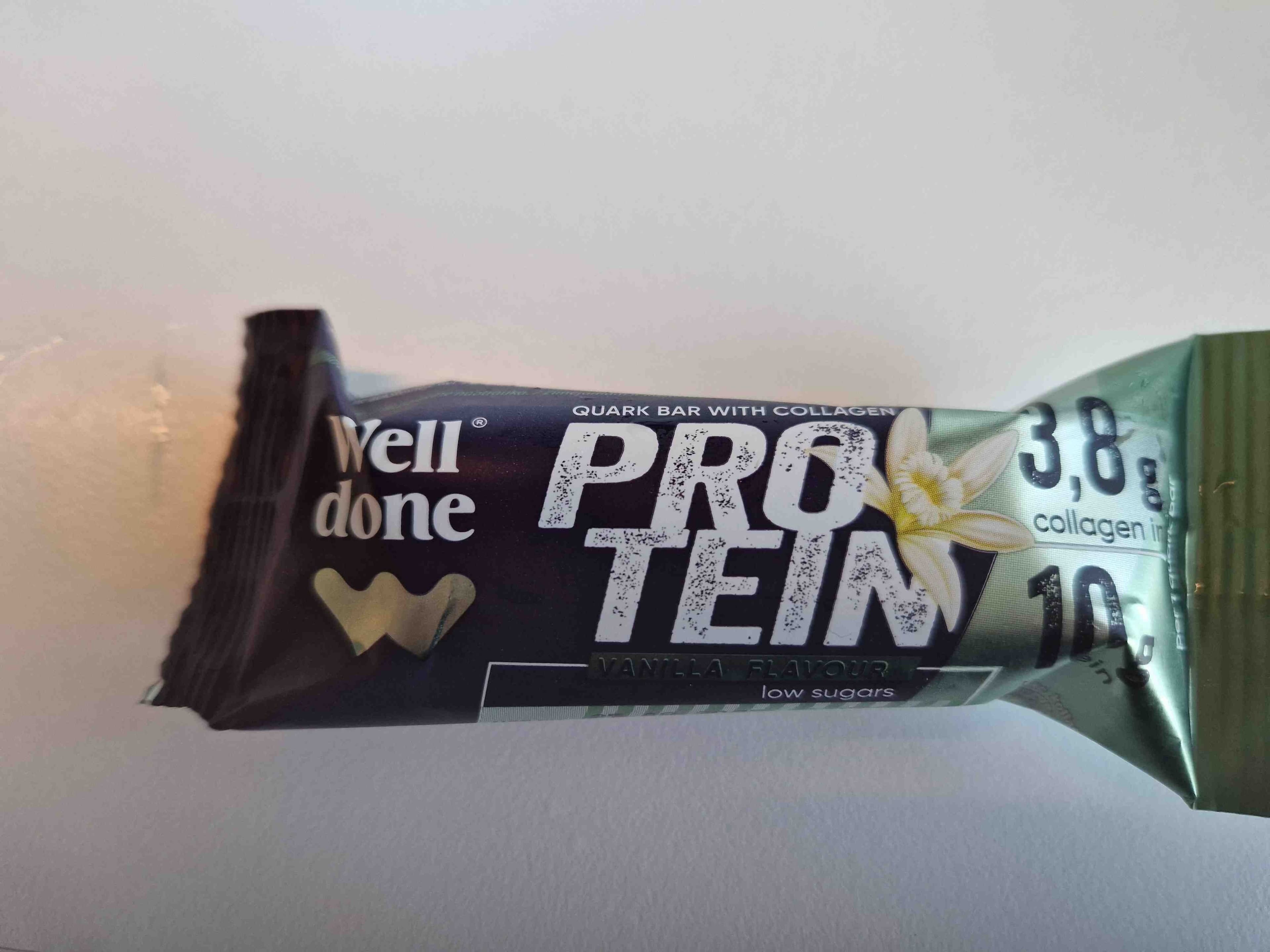 Well done Protein vanilla flavour surelus packshot