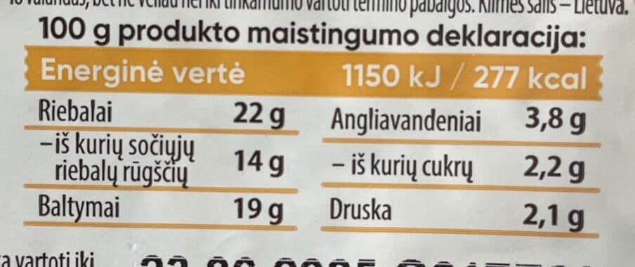 Well done Keptas Varskes Suris Su Prieskoniais 22% Rieb. packshot