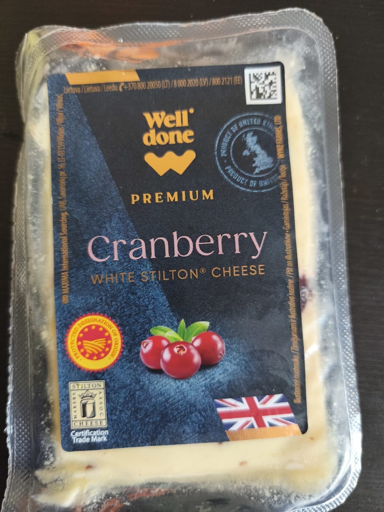 Well Done White Stilton Cheese (Cranberry) packshot