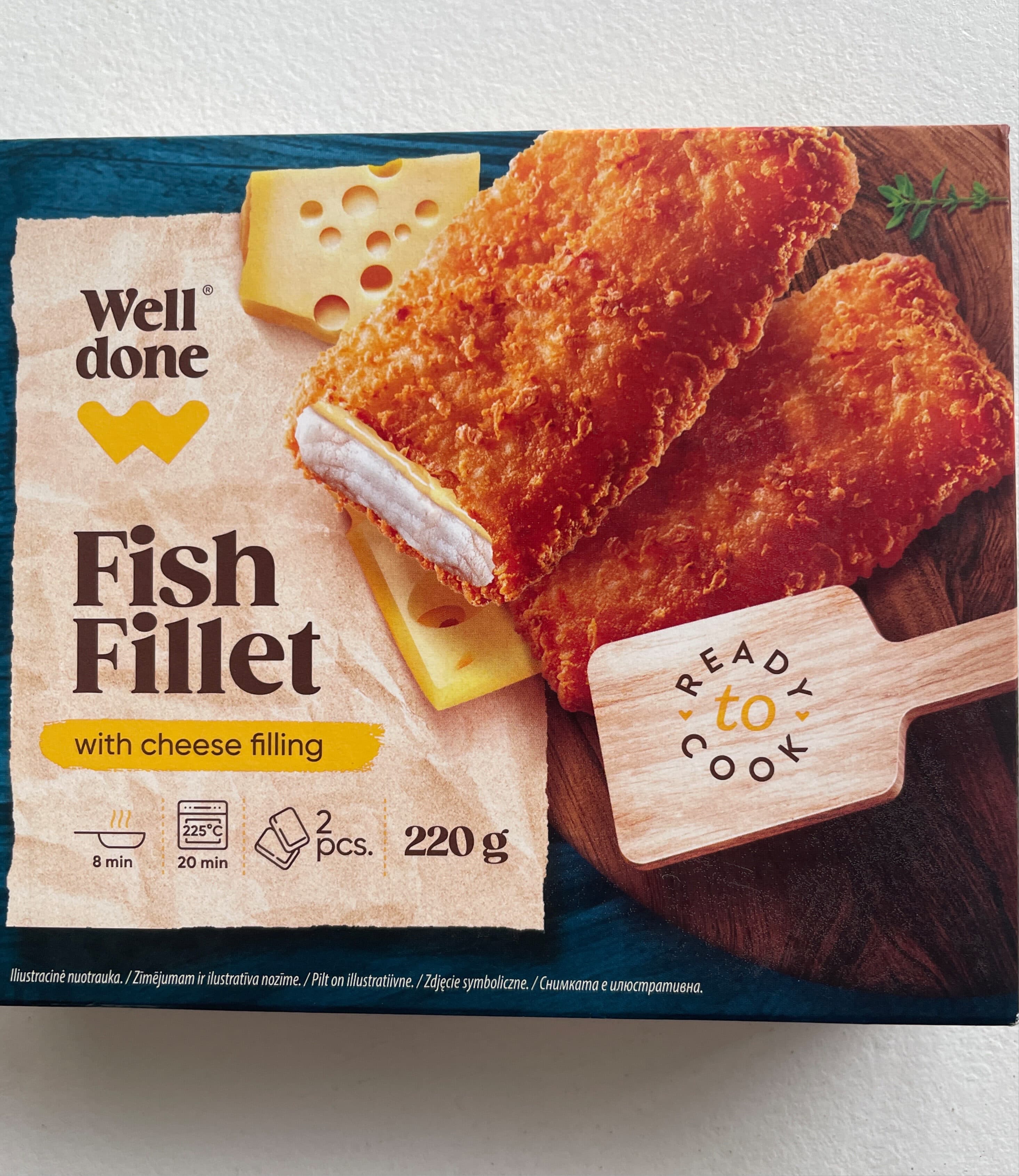 Well done Fish Fillet with cheese filling packshot