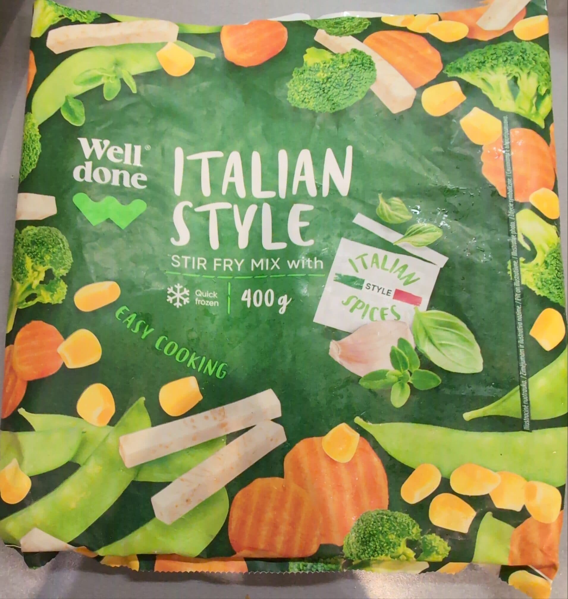 Well Done Italian Style stir fry mix packshot