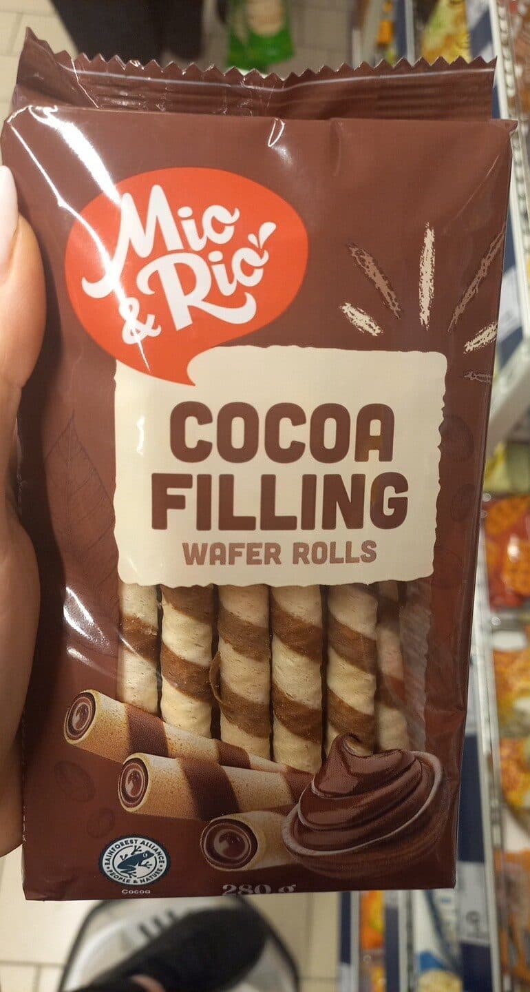 Mio & Rio Wafer Rolls With Cocoa Filling packshot