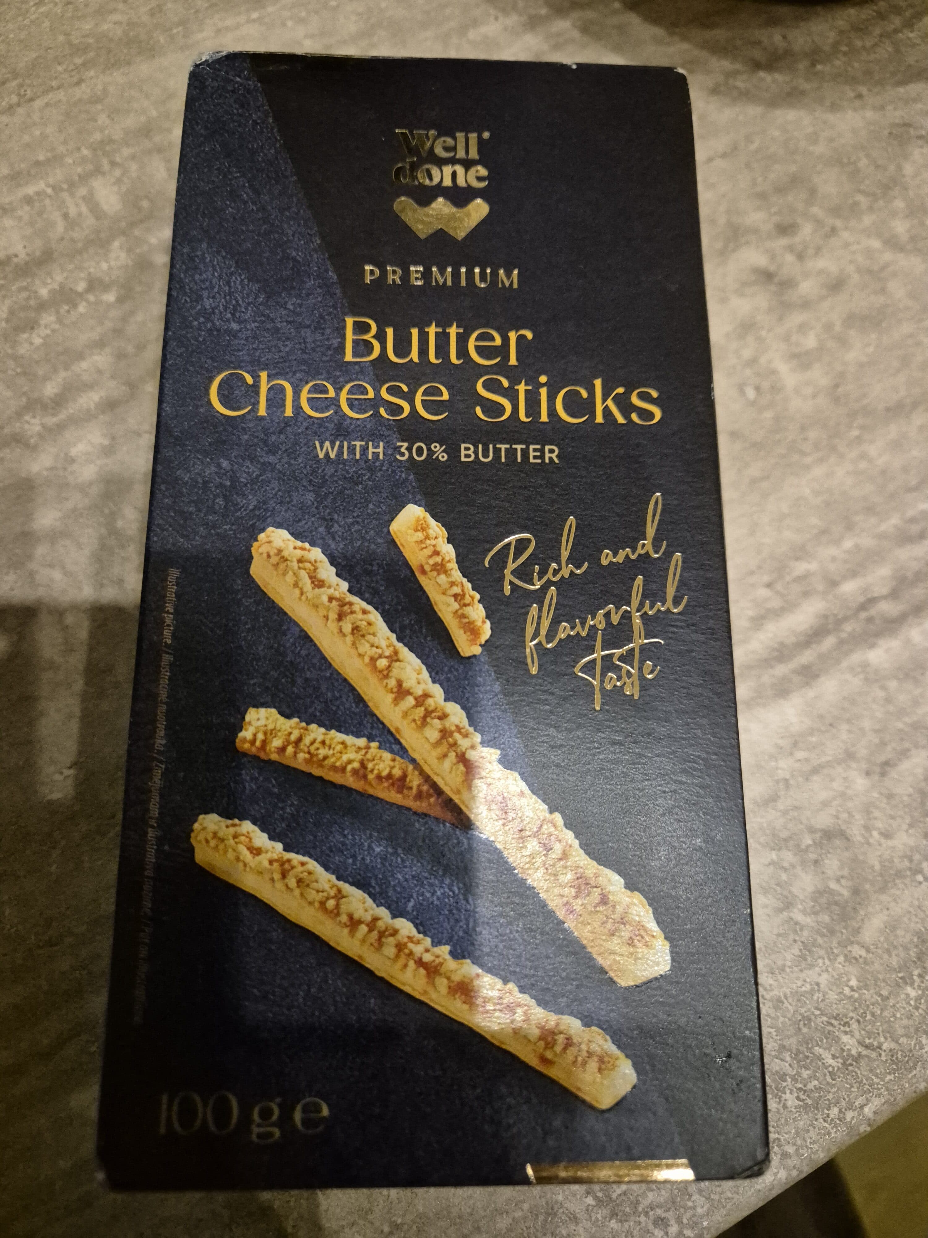 WellDone Butter Cheese Sticks packshot