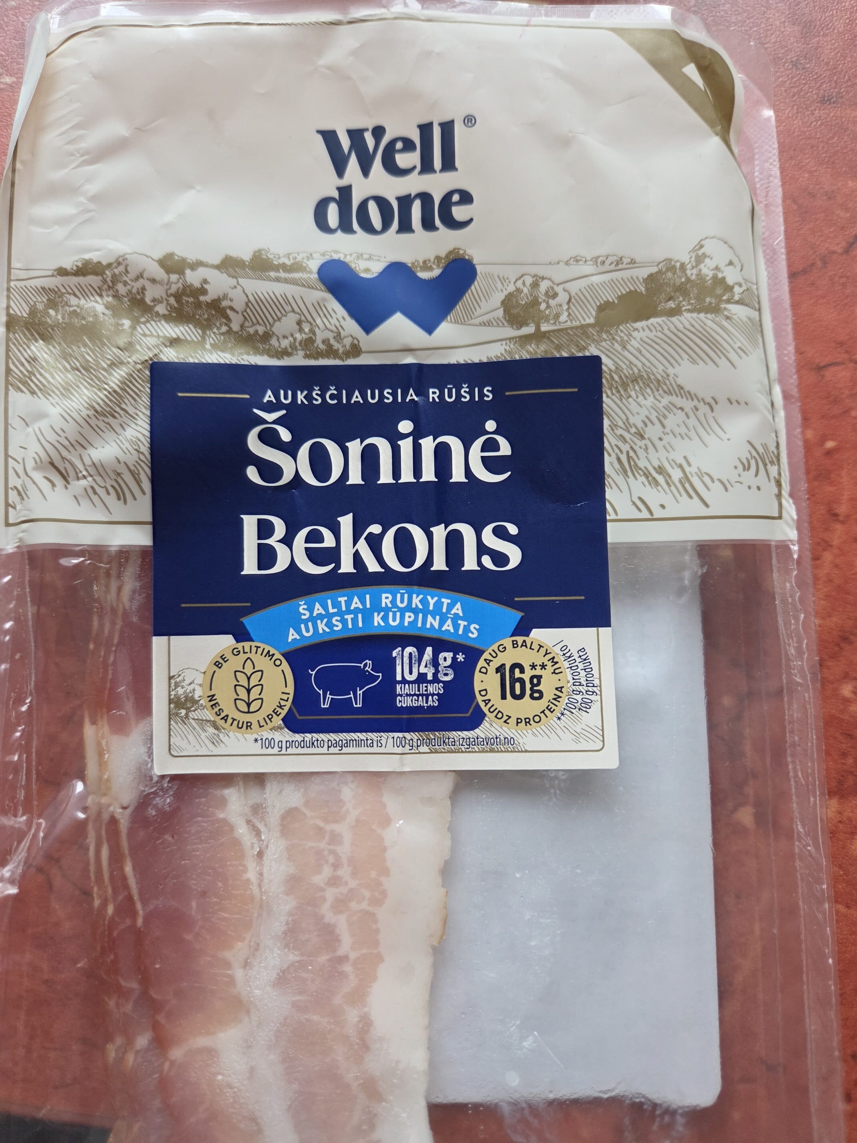 Well Done Šoninė Šaltai Rūkyta packshot