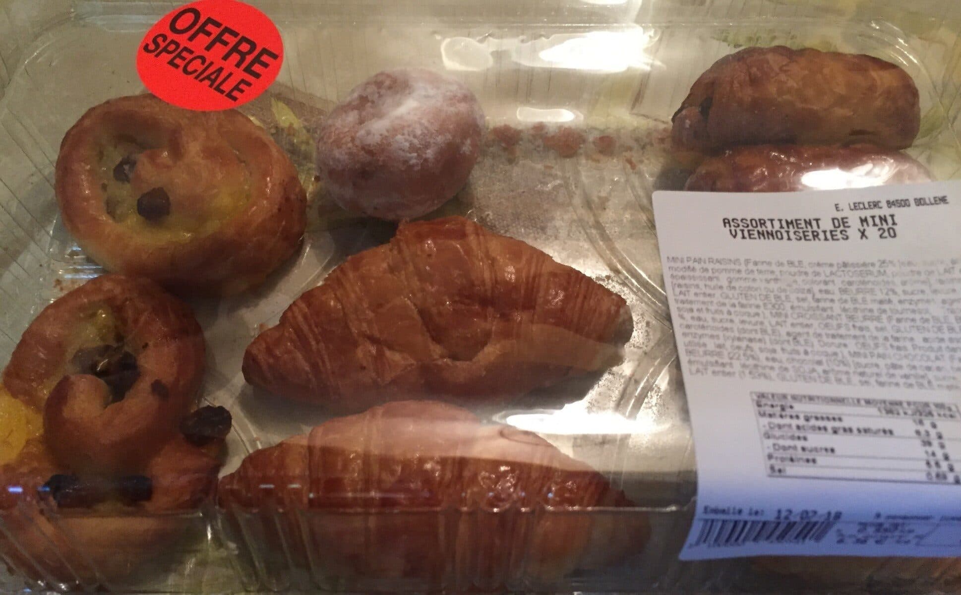 Open Food Facts Mini viennoiseries x20 packshot