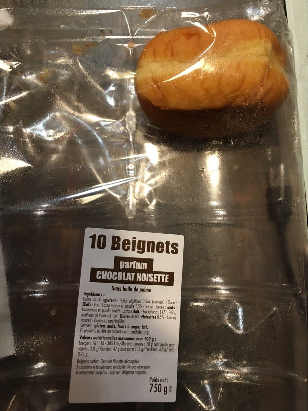 Leclerc Beignets Chocolat Noisette packshot