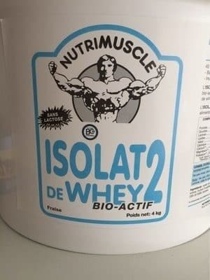 Nutrimuscle Isolat de whey bio actif packshot