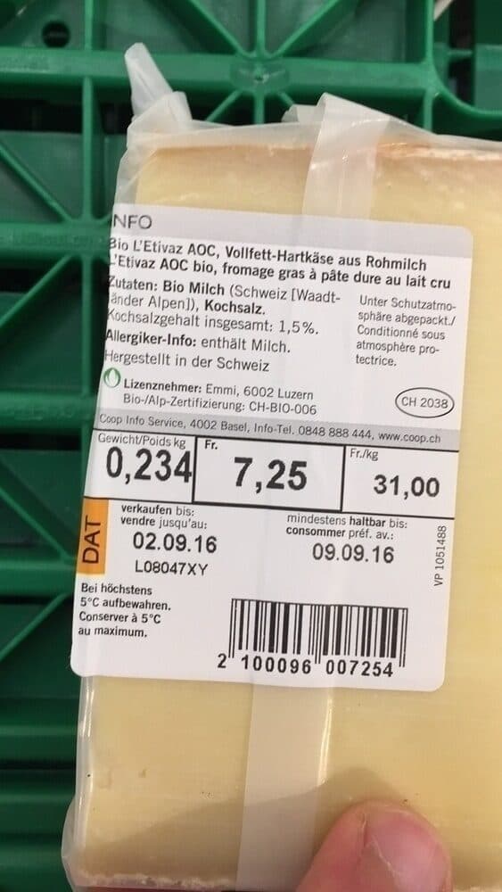Coop Pro Montagna AOC L'Etivaz packshot