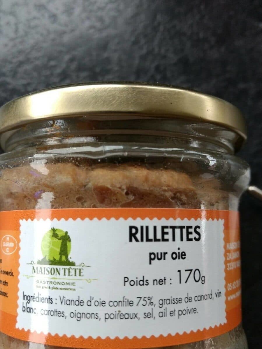 Open Food Facts RILETTES PUR OIE packshot