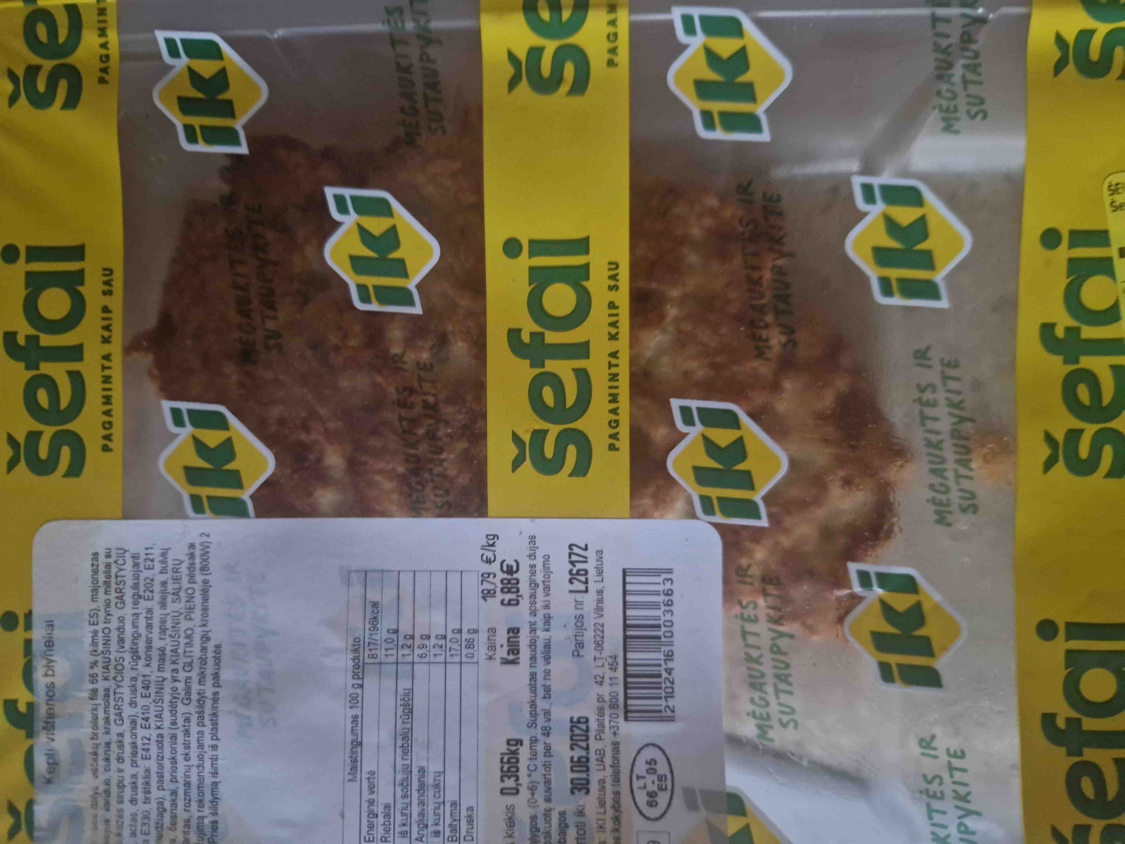 Šefai iki Kepti vištienos blyneliai packshot