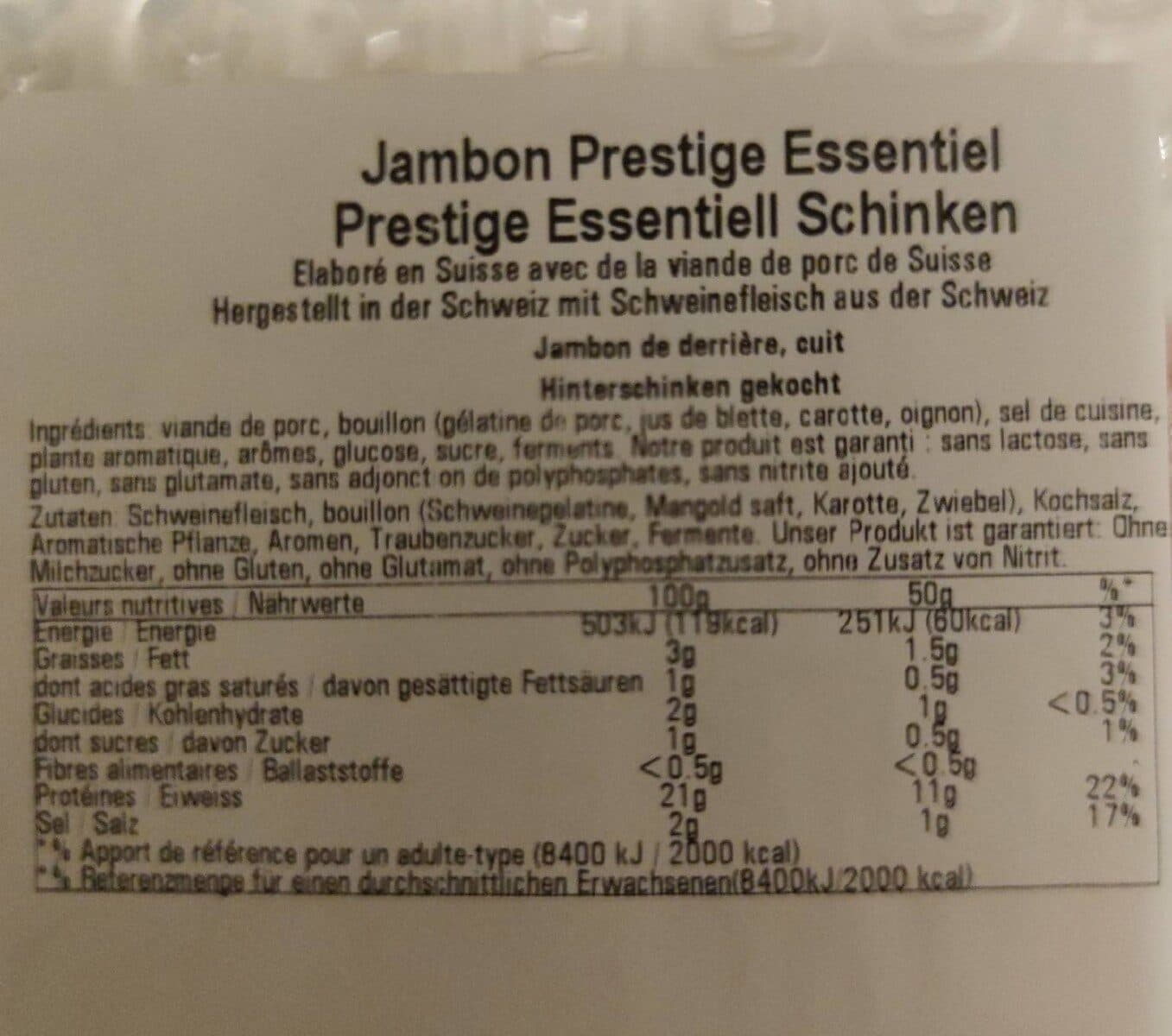 Open Food Facts Jambon packshot