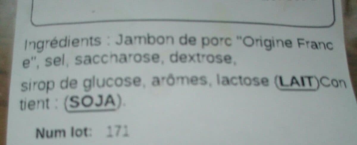 Open Food Facts Jambon cuit MAS à trancher packshot