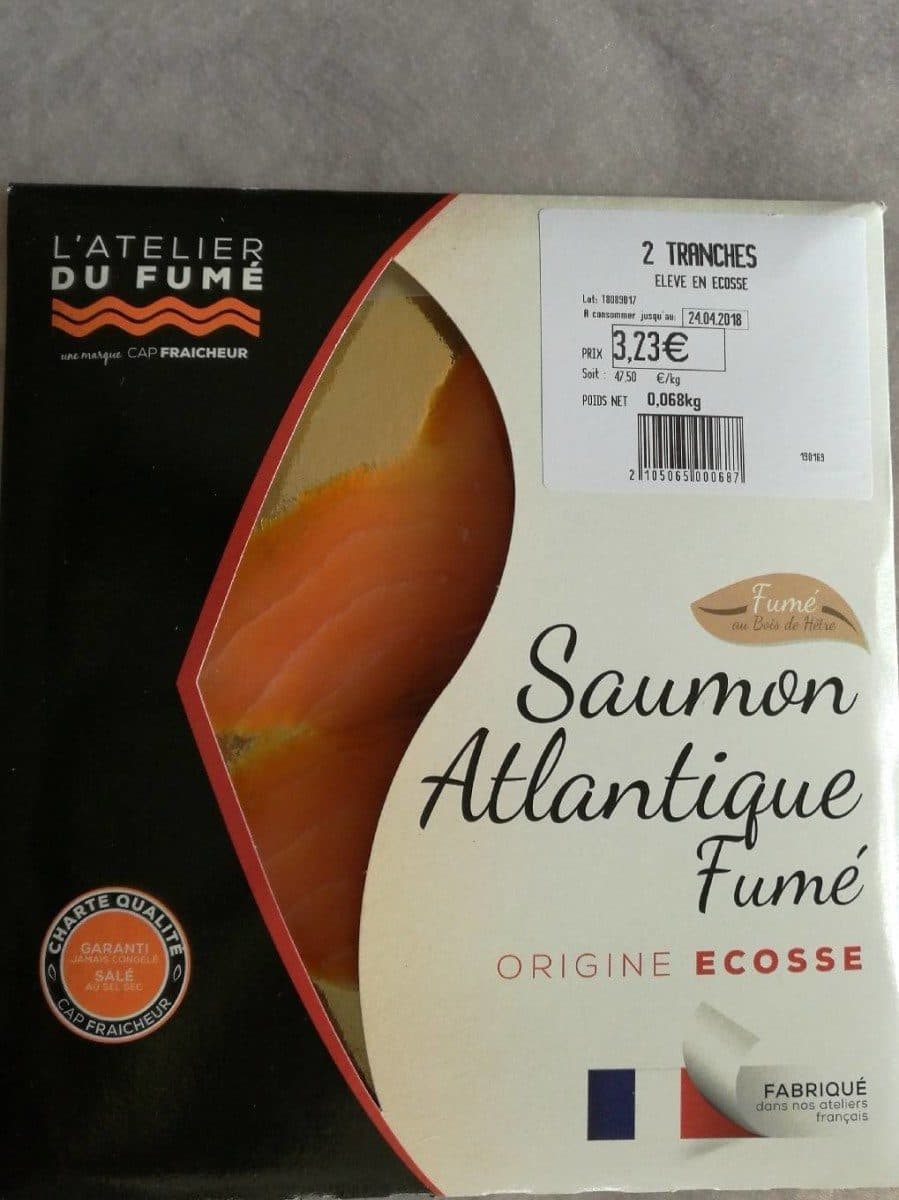 Open Food Facts Saumon Atlantique fumé packshot