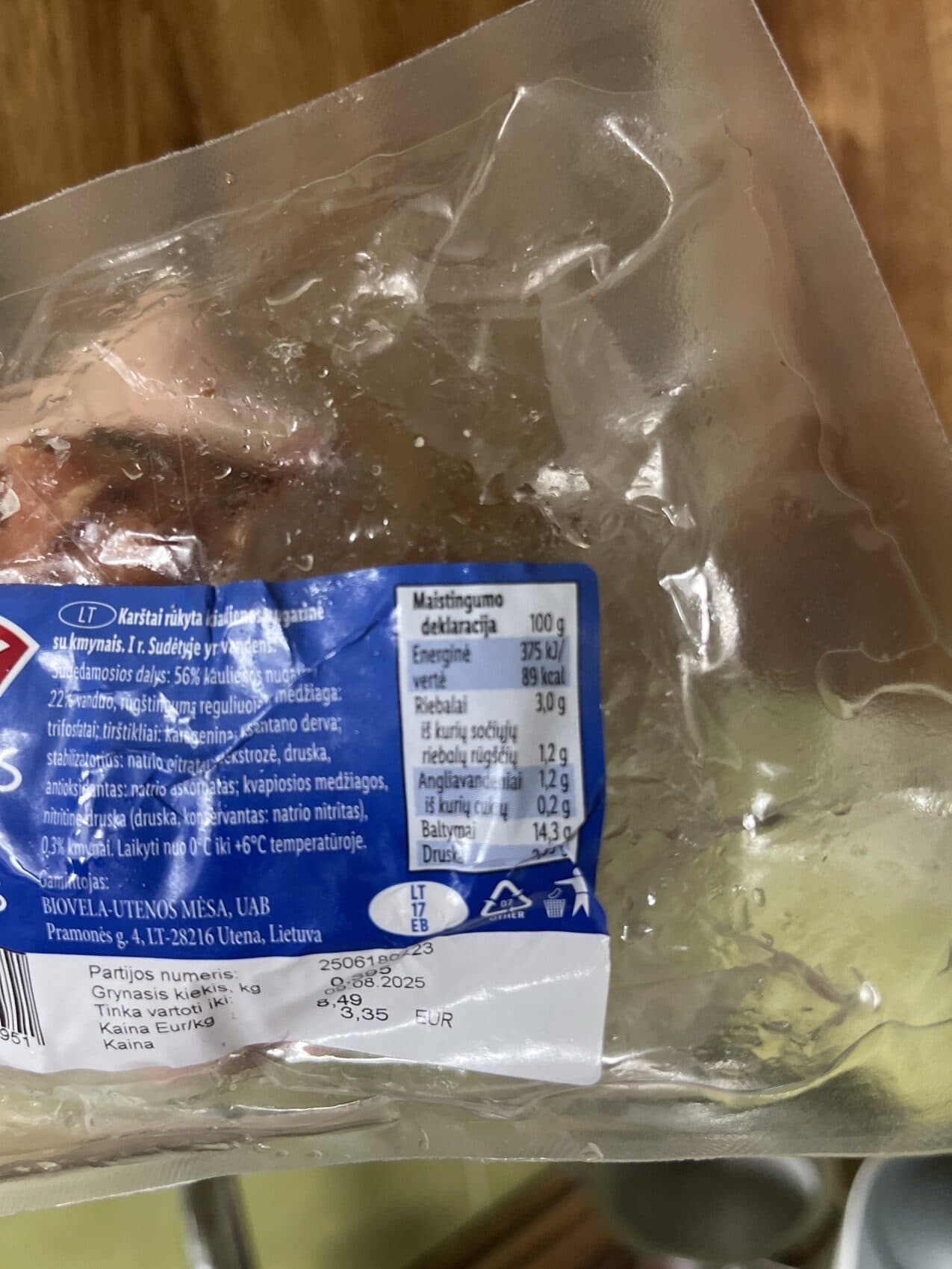 pikok kiaulienos nugarinė packshot