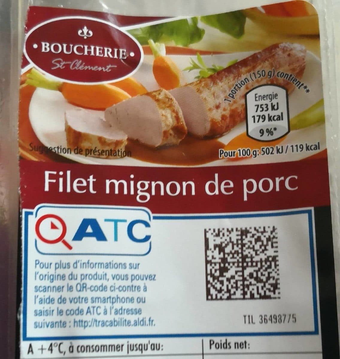 Boucherie St Clément Filet mignon de porc packshot