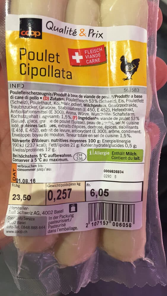 Coop Qualité & Prix Poulet Cipollata packshot