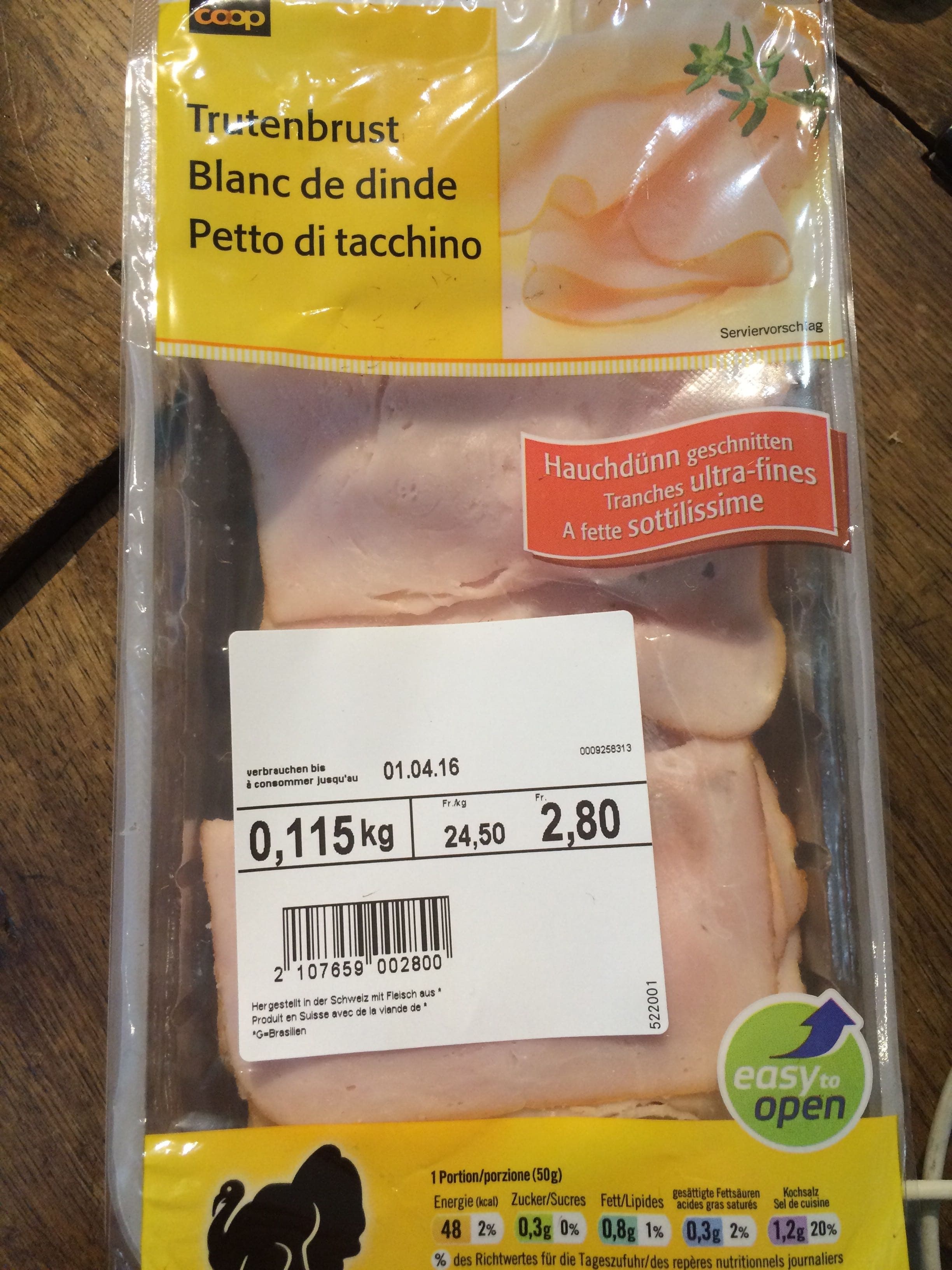 coop qualité & prix Blanc de dinde packshot