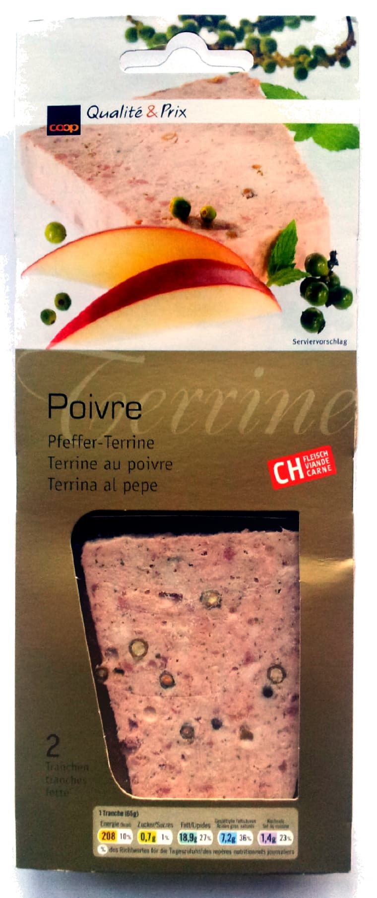 Qualité & Prix Terrine au poivre packshot