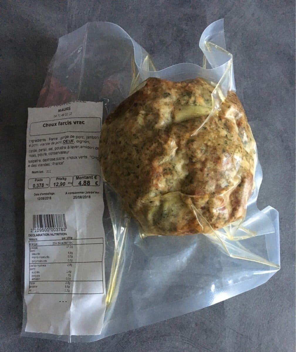 Open Food Facts Choux farcis vrac packshot