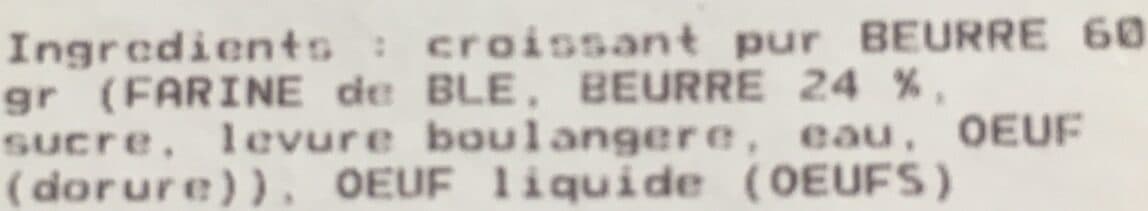 Open Food Facts Croissants packshot