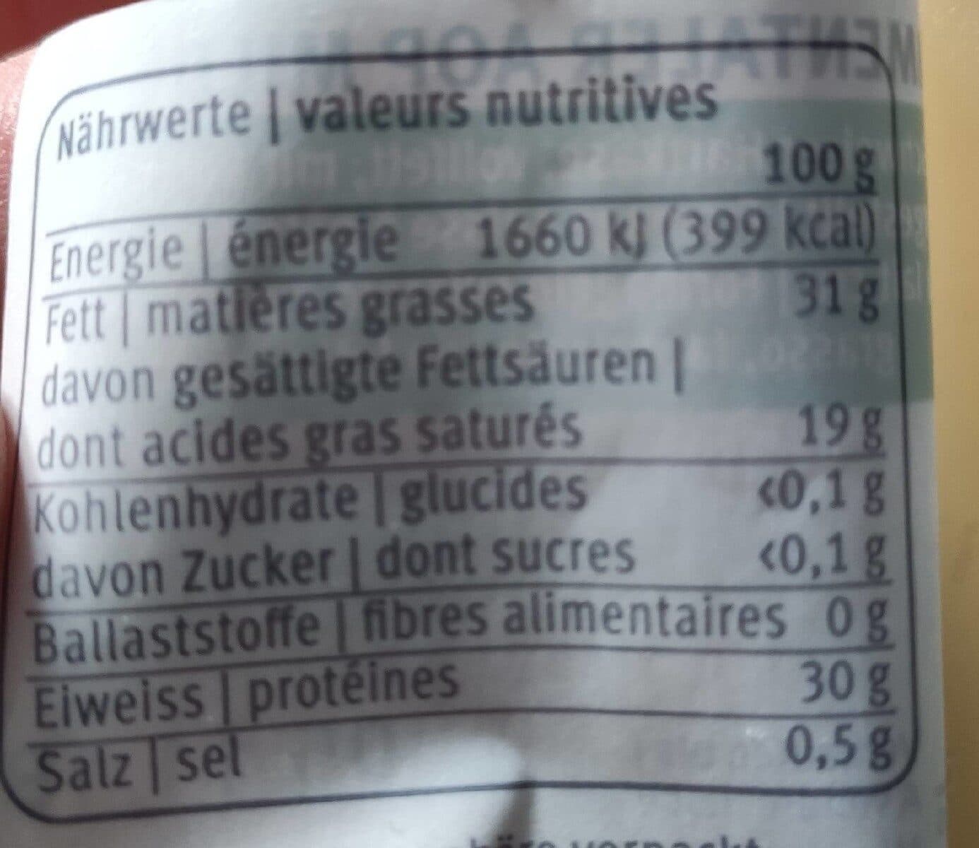 Open Food Facts Emmentaler AOP MILD packshot